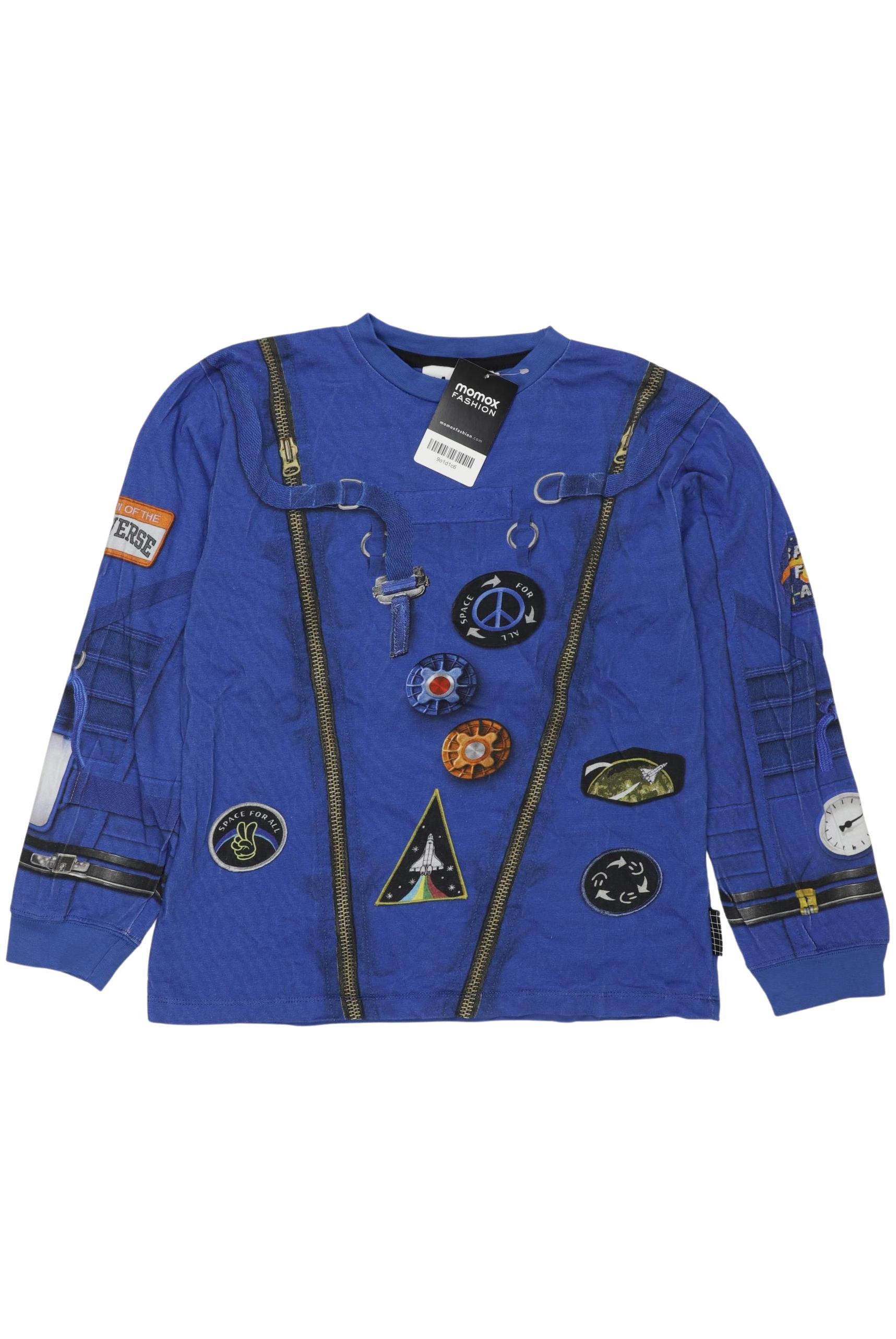 

molo Jungen Langarmshirt, blau, Gr. 140