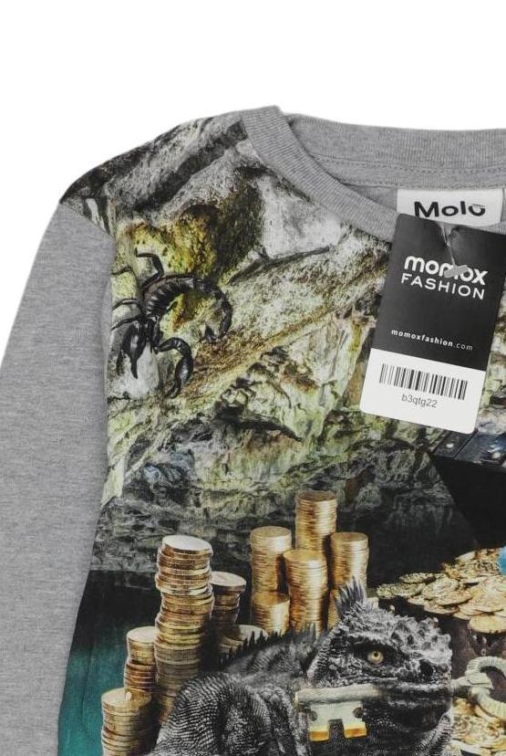 Thumbnail - molo Jungen Langarmshirt, grau, Gr. 122