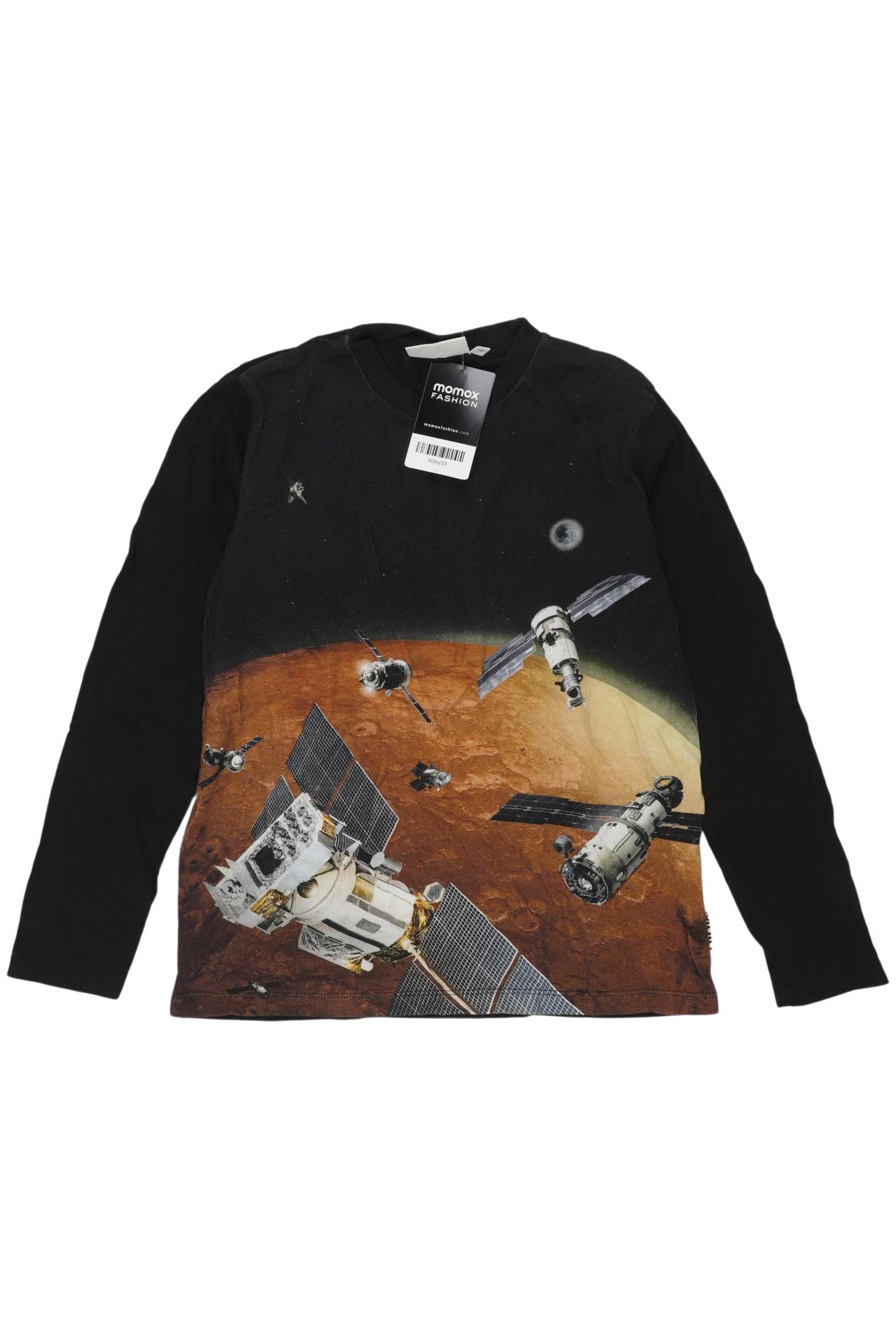 

molo Jungen Langarmshirt, schwarz, Gr. 140