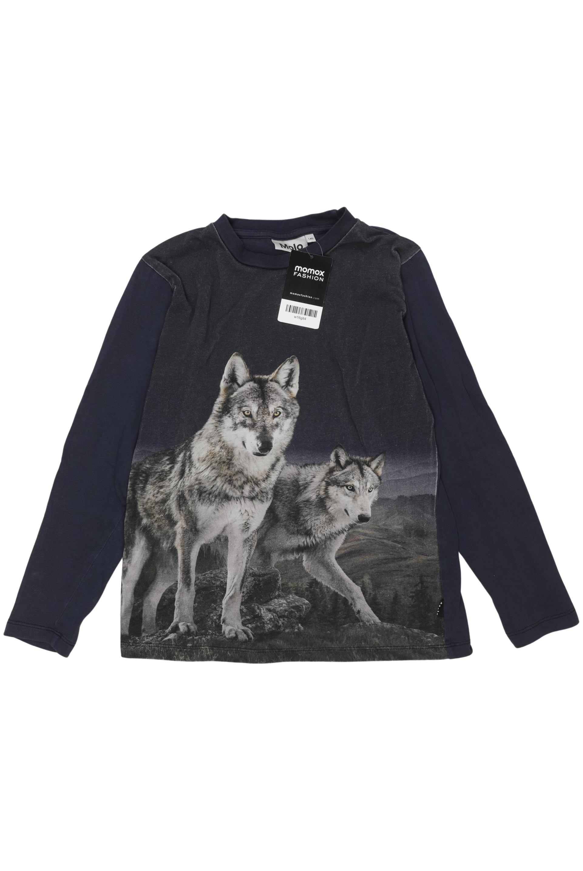 

molo Jungen Langarmshirt, marineblau, Gr. 140
