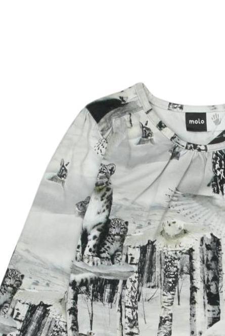 Thumbnail - molo Mädchen Langarmshirt, grau, Gr. 116