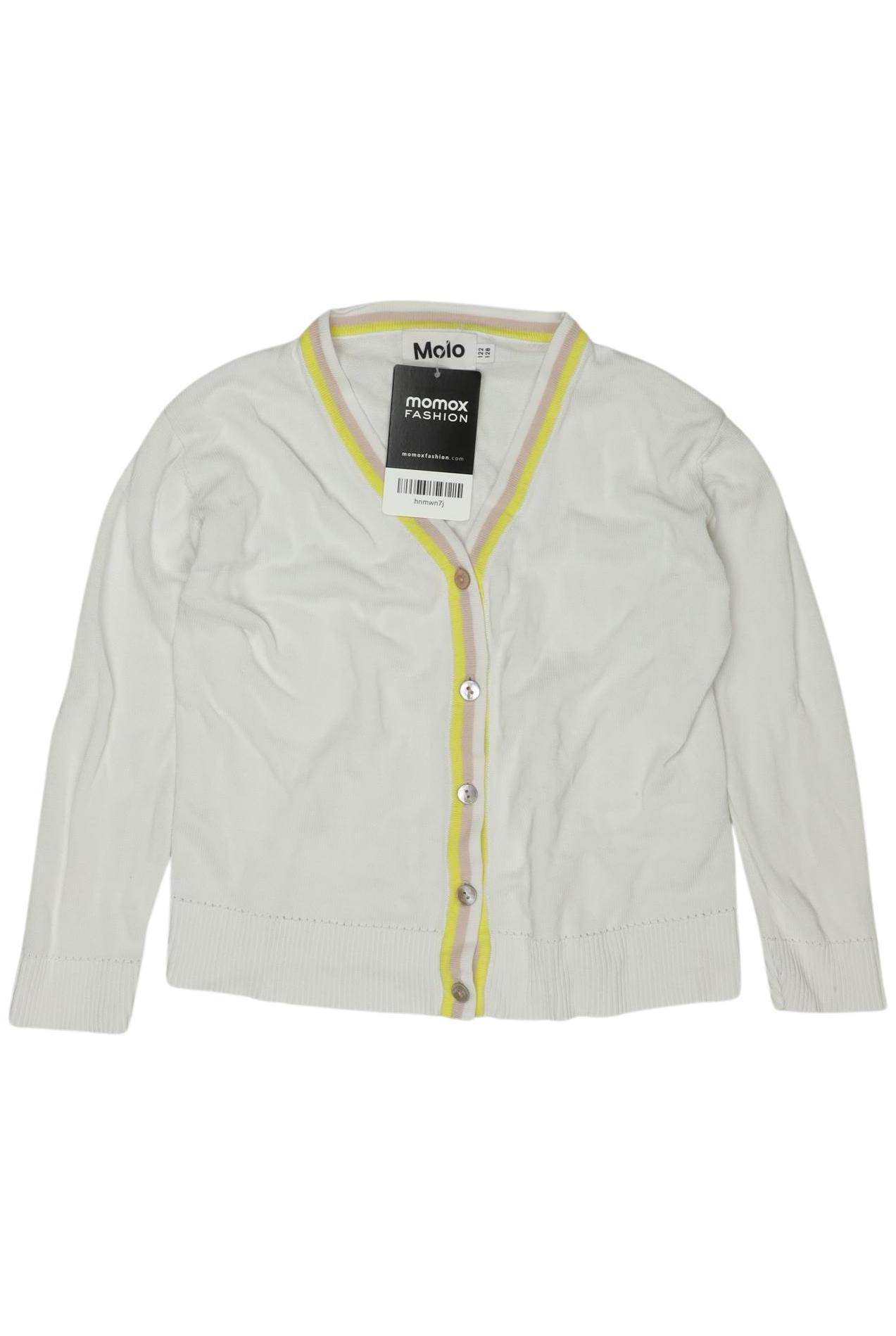 

molo Mädchen Strickjacke, weiß, Gr. 128