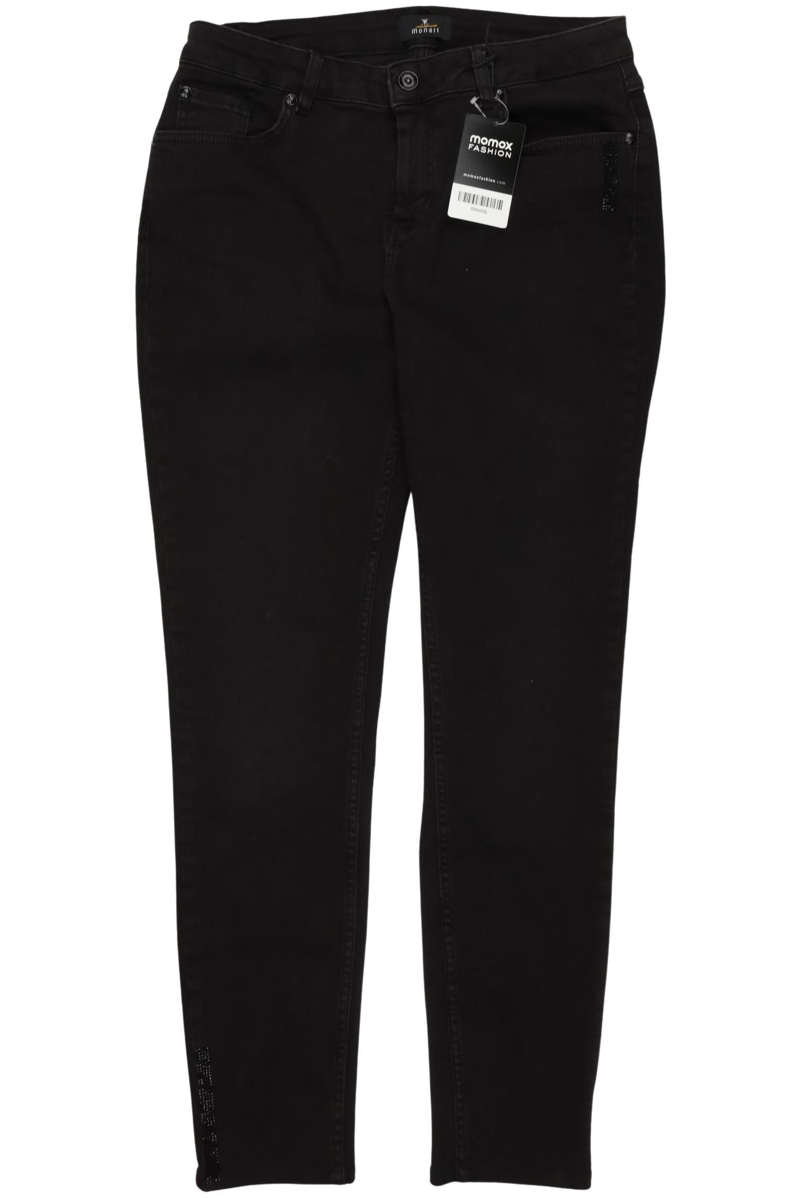 

monari Damen Jeans, schwarz, Gr. 40