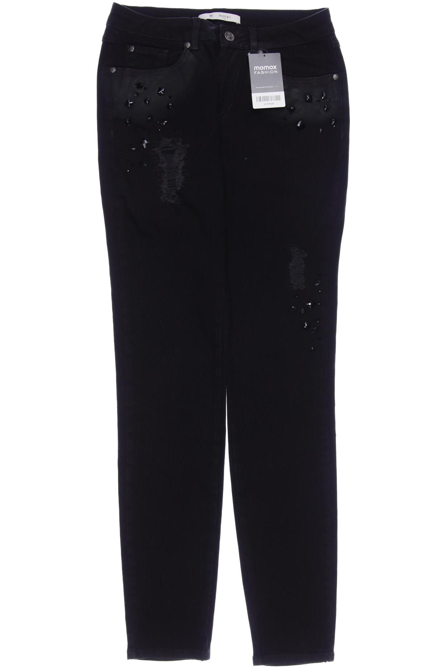 

monari Damen Jeans, schwarz, Gr. 36