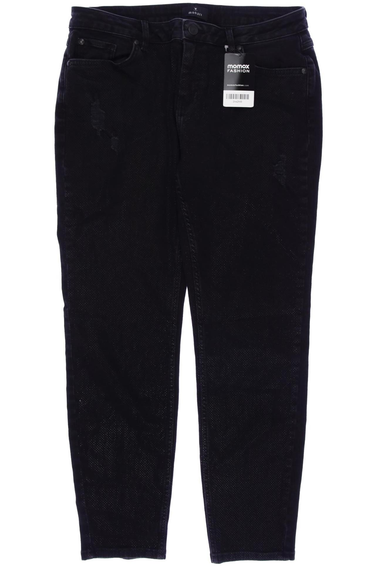 

monari Damen Jeans, schwarz, Gr. 42