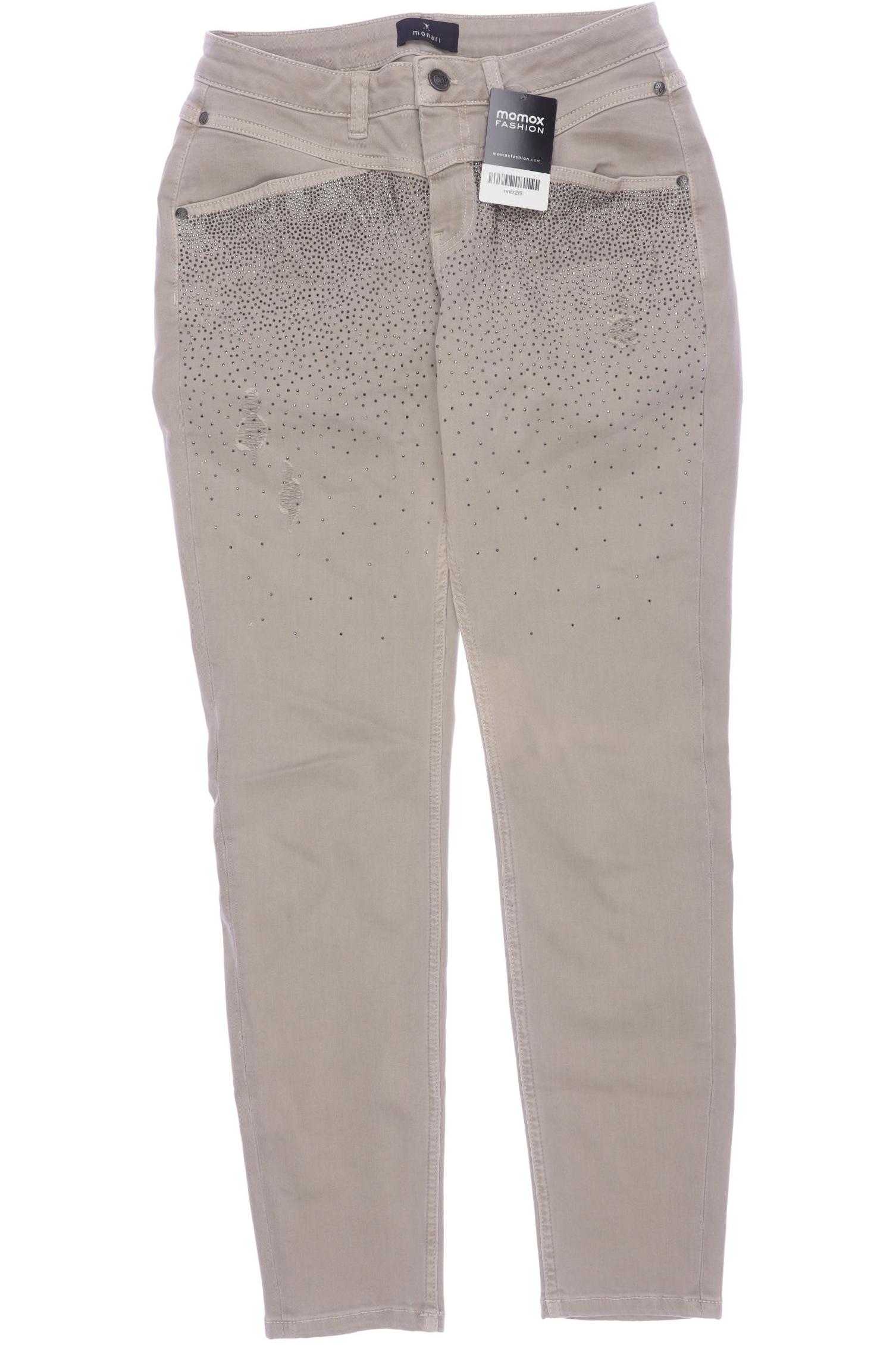 

monari Damen Jeans, beige, Gr. 38