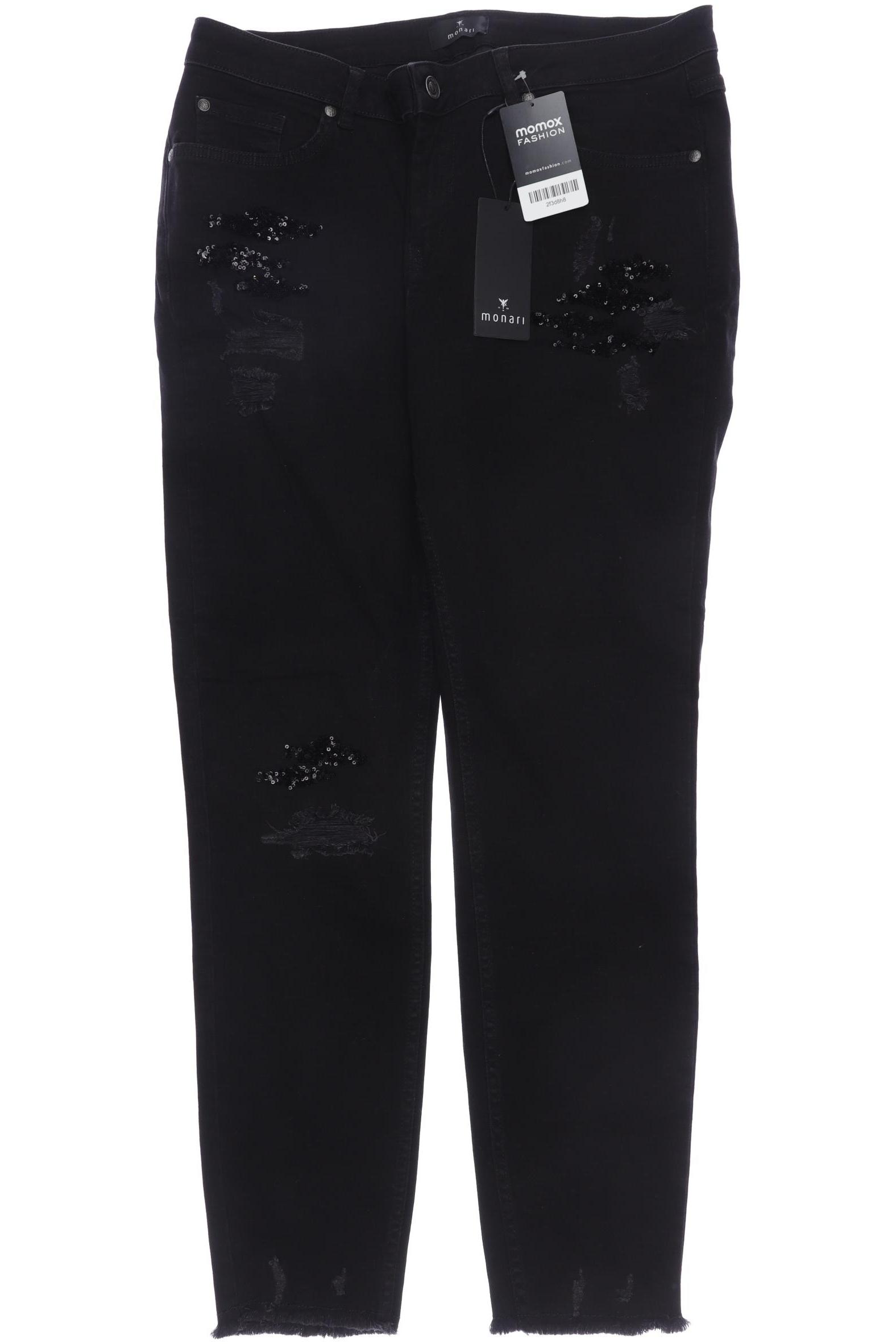 

monari Damen Jeans, schwarz, Gr. 42
