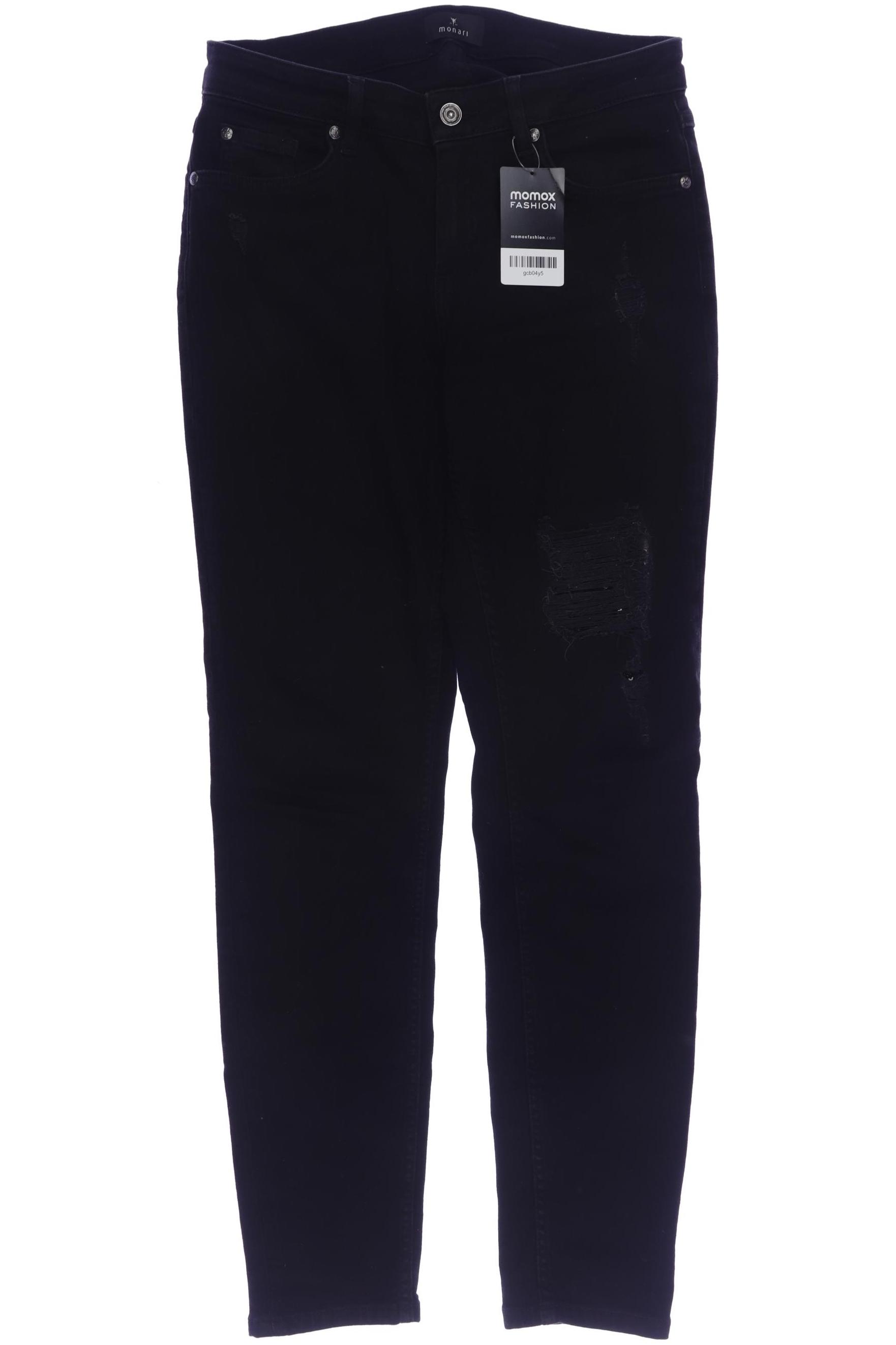 

monari Damen Jeans, schwarz, Gr. 34