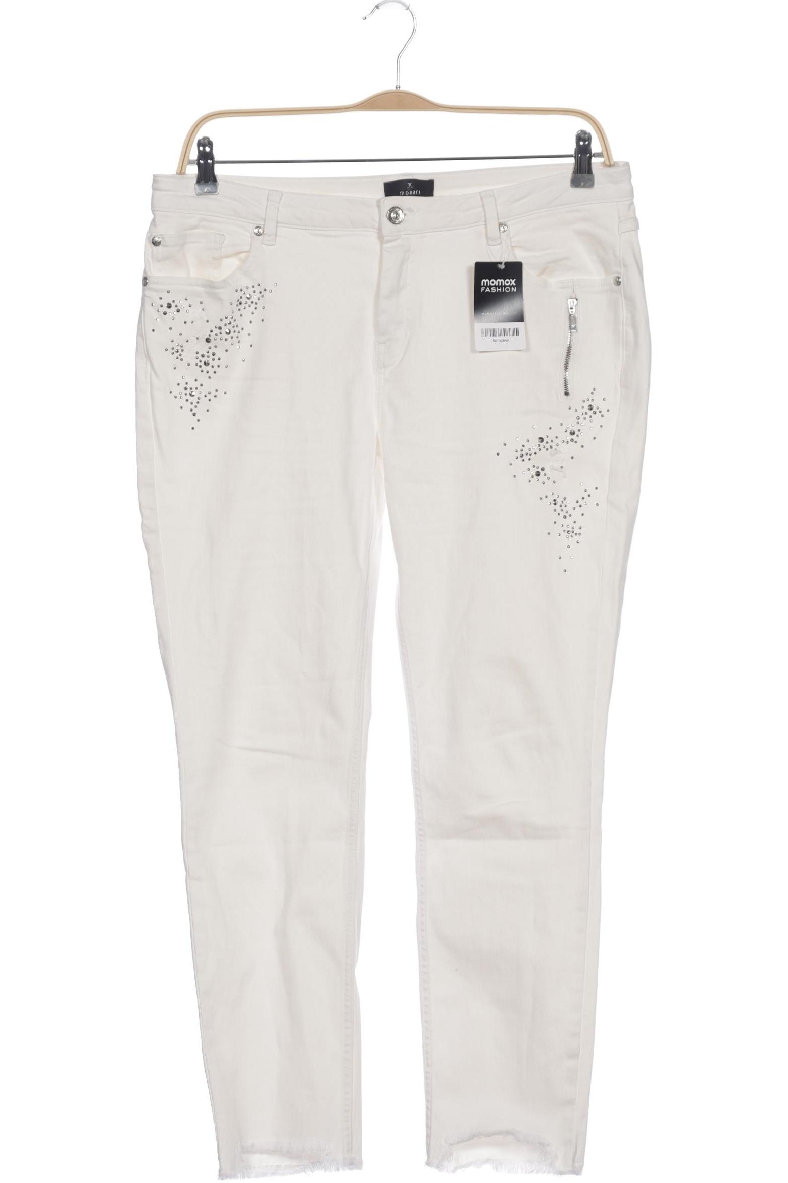 

monari Damen Jeans, weiß, Gr. 33