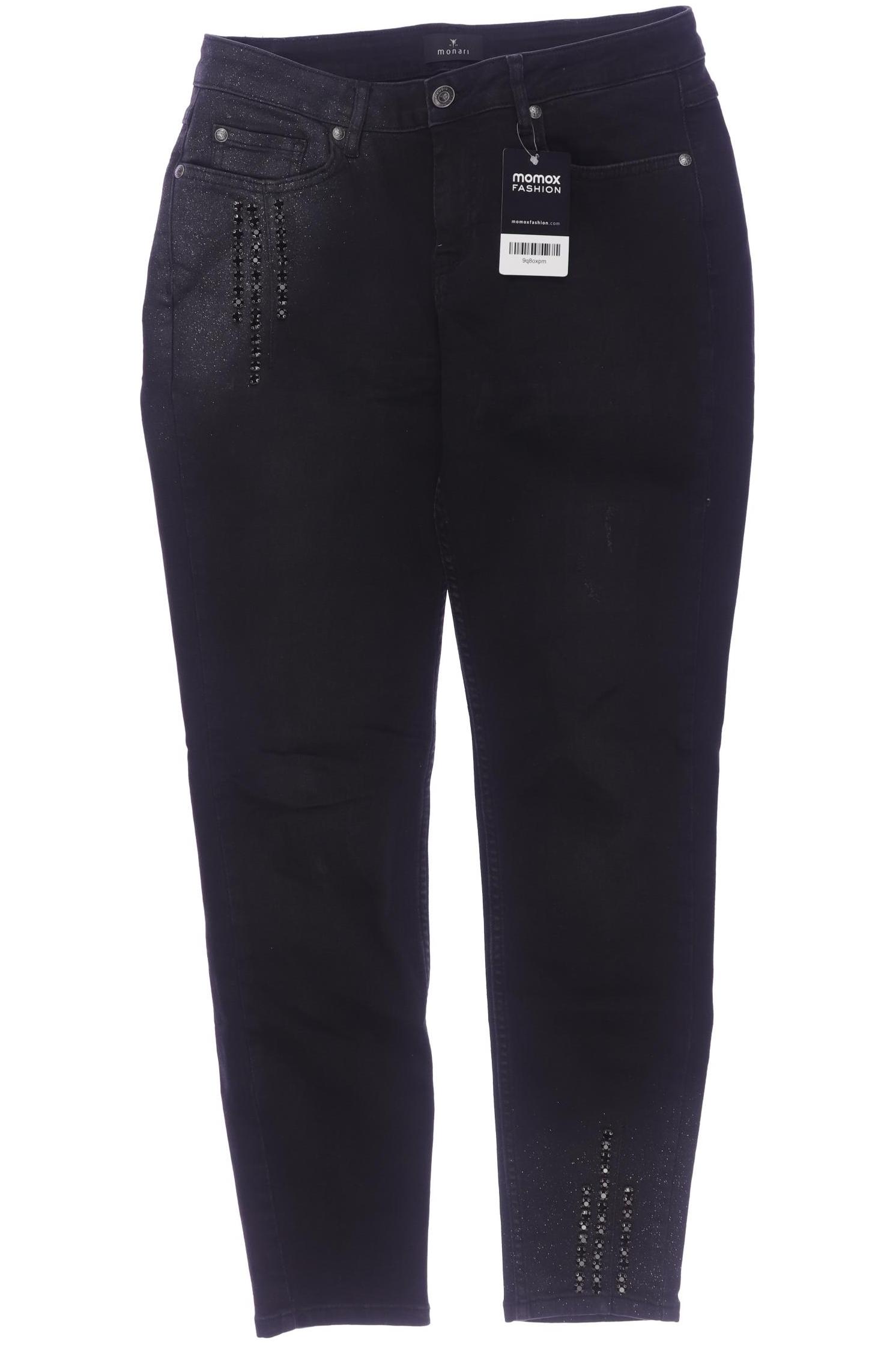 

monari Damen Jeans, schwarz, Gr. 38