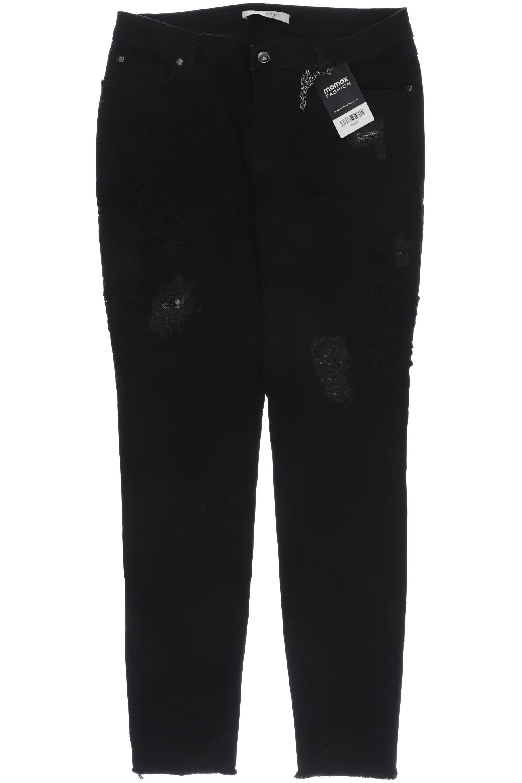 

monari Damen Jeans, schwarz, Gr. 40
