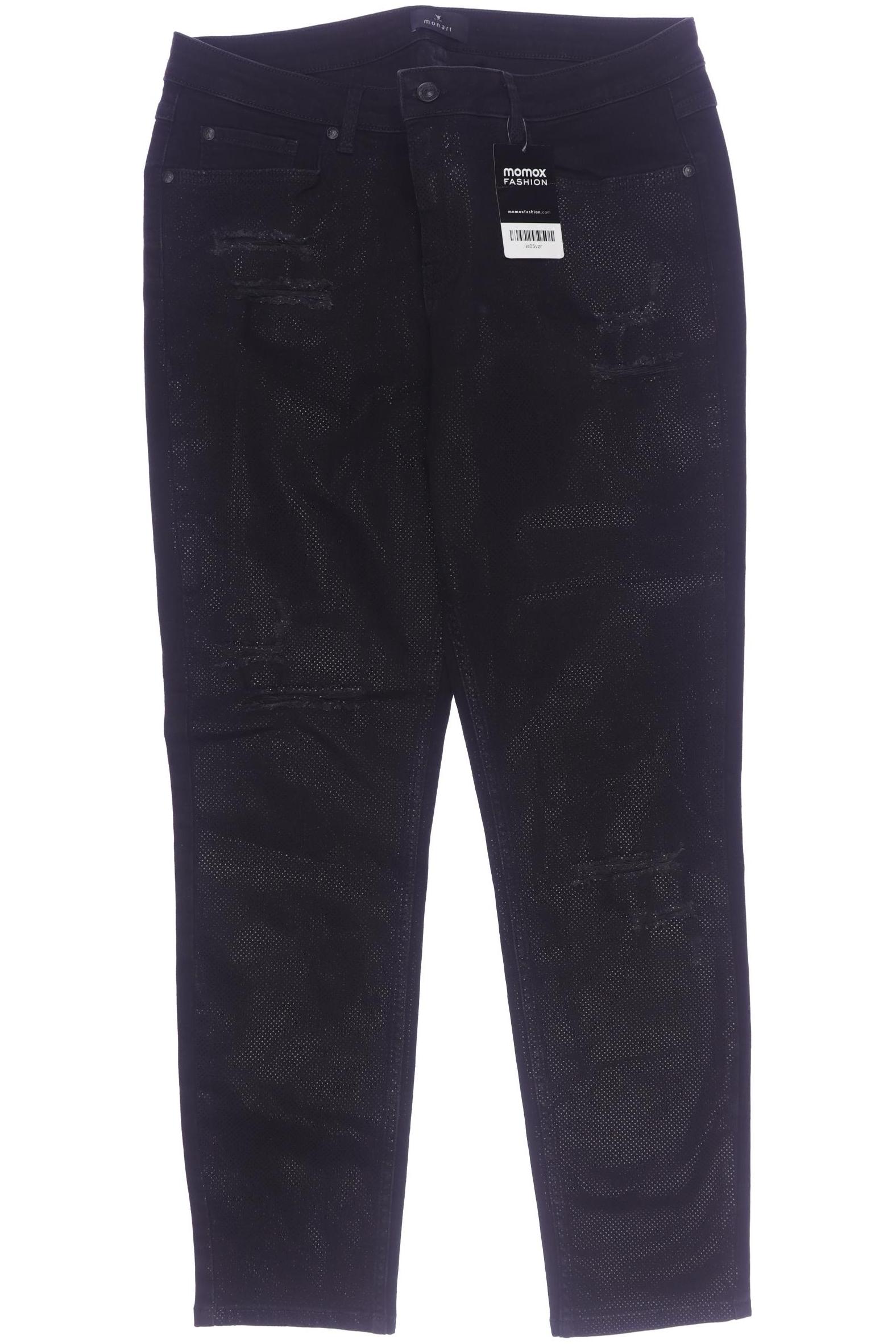 

monari Damen Jeans, schwarz, Gr. 42