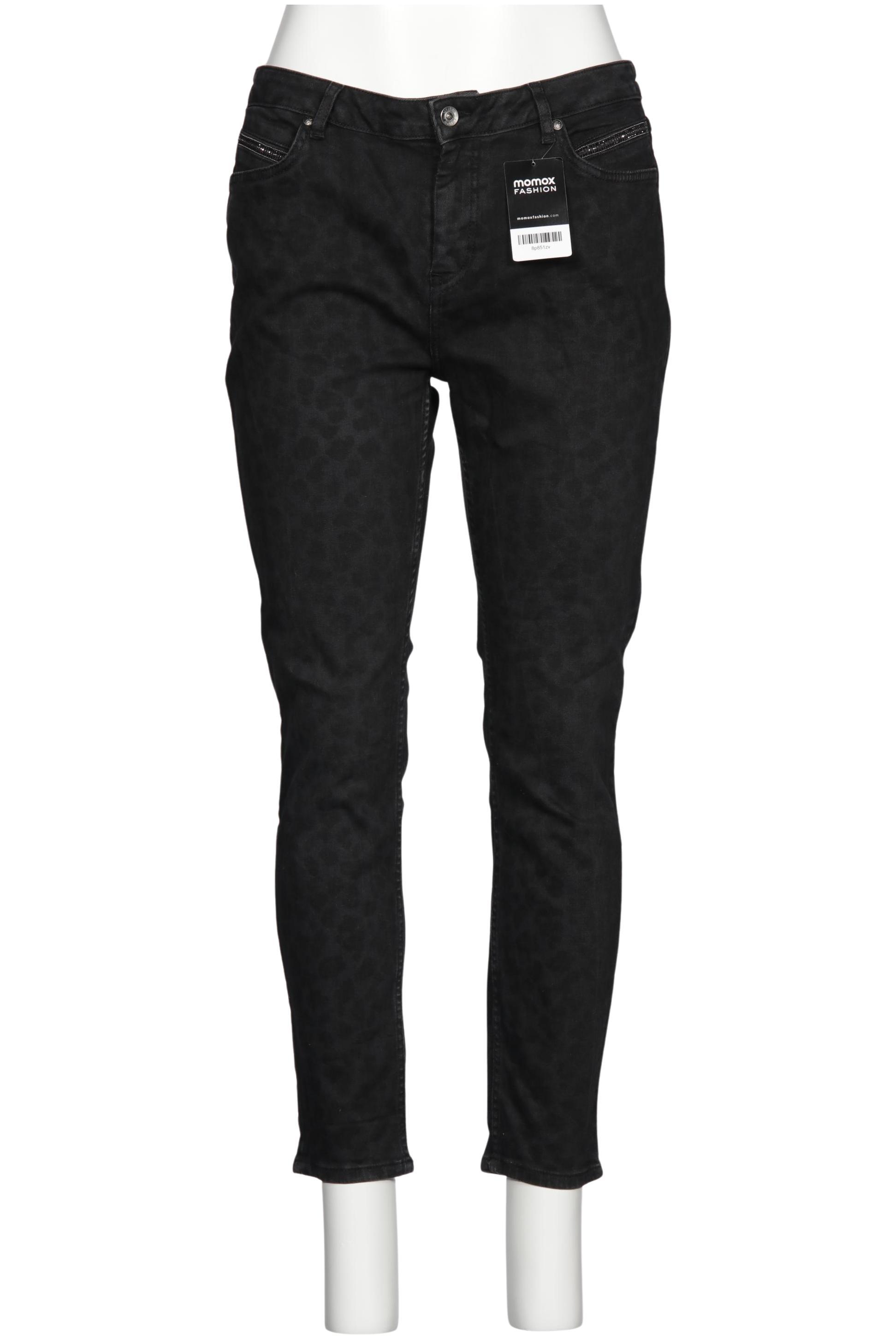 

monari Damen Jeans, schwarz, Gr. 44