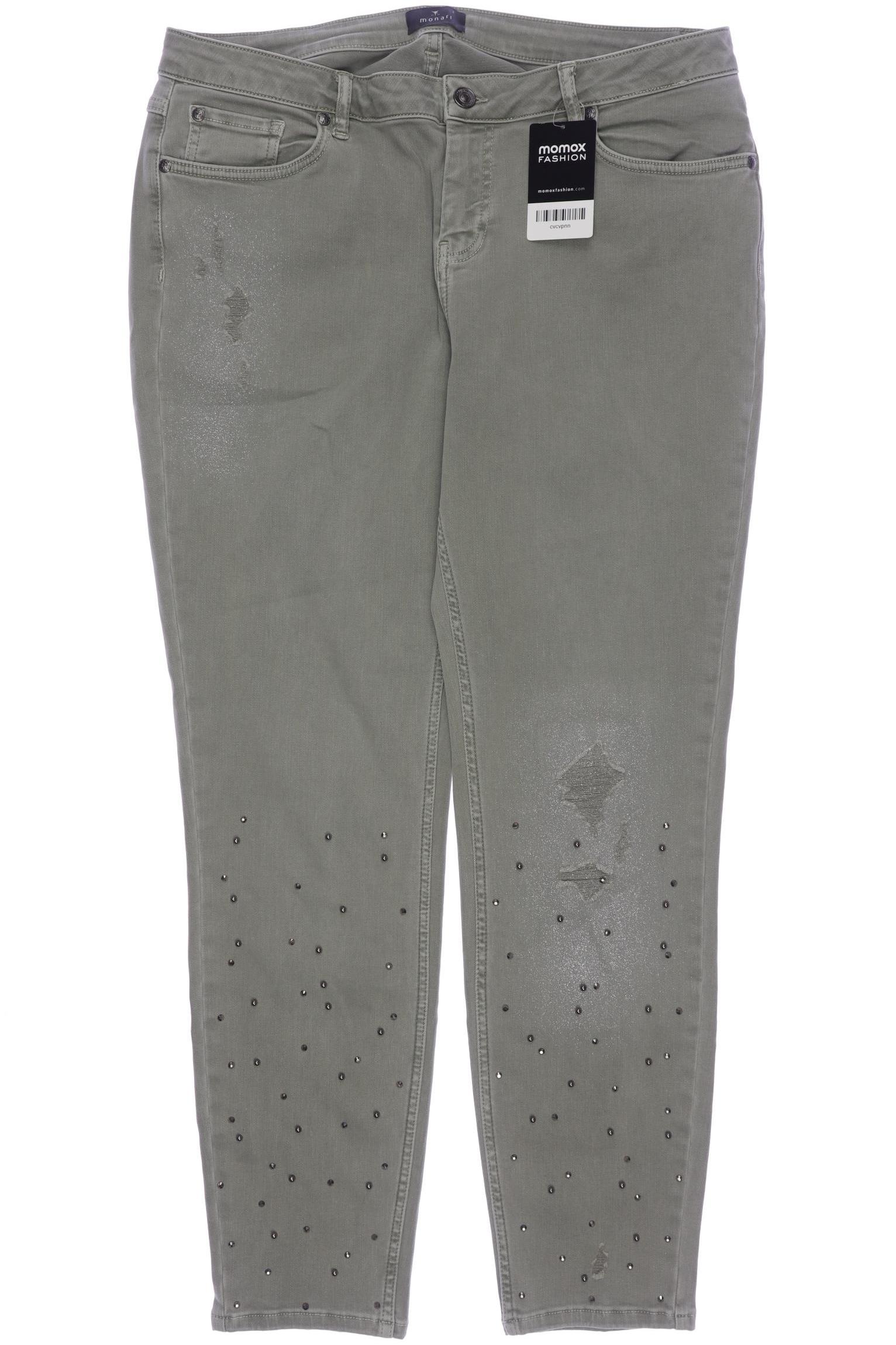 

monari Damen Jeans, grün, Gr. 42