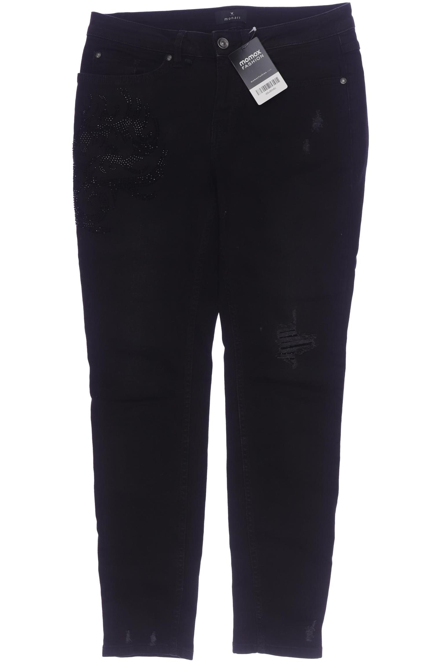 

monari Damen Jeans, schwarz, Gr. 30