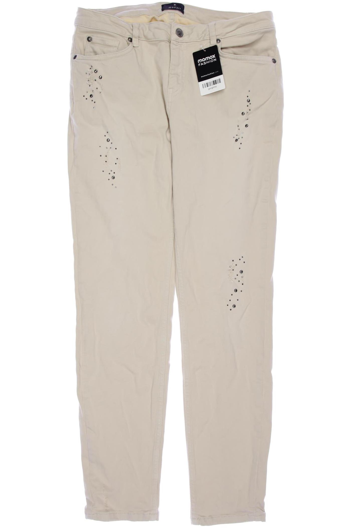 

monari Damen Jeans, beige, Gr. 40