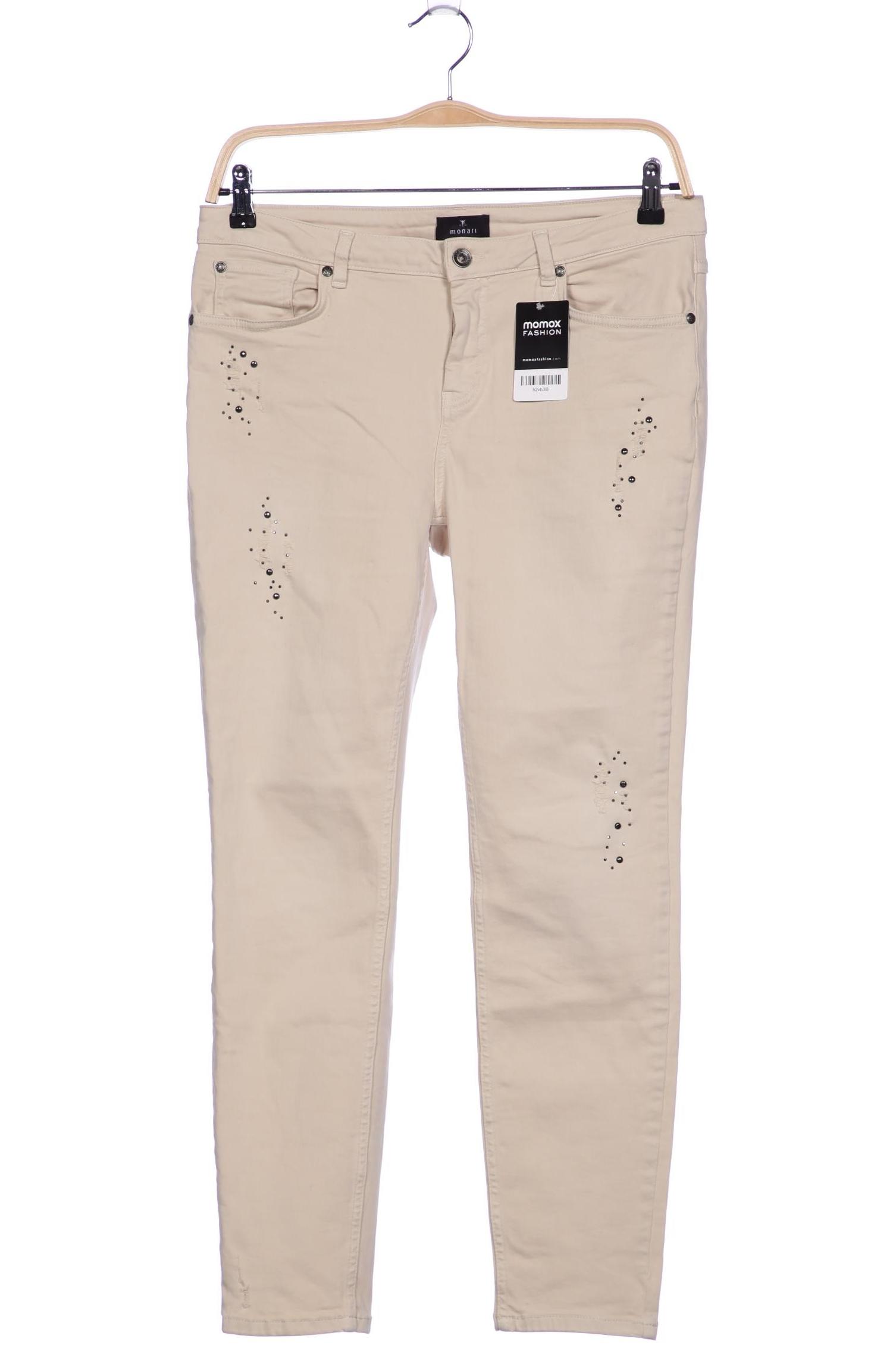 

monari Damen Jeans, cremeweiß, Gr. 42