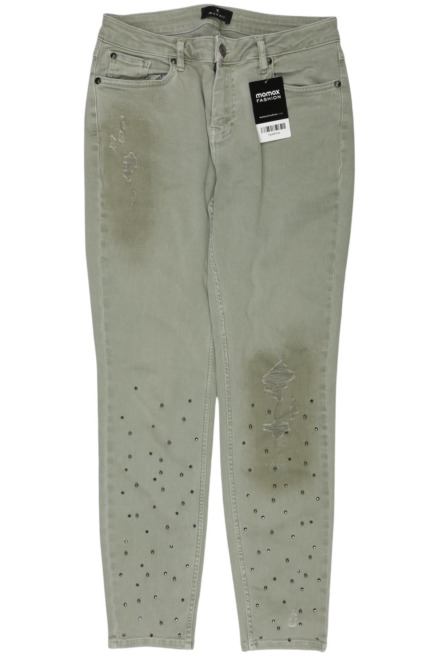 

monari Damen Jeans, hellgrün, Gr. 36