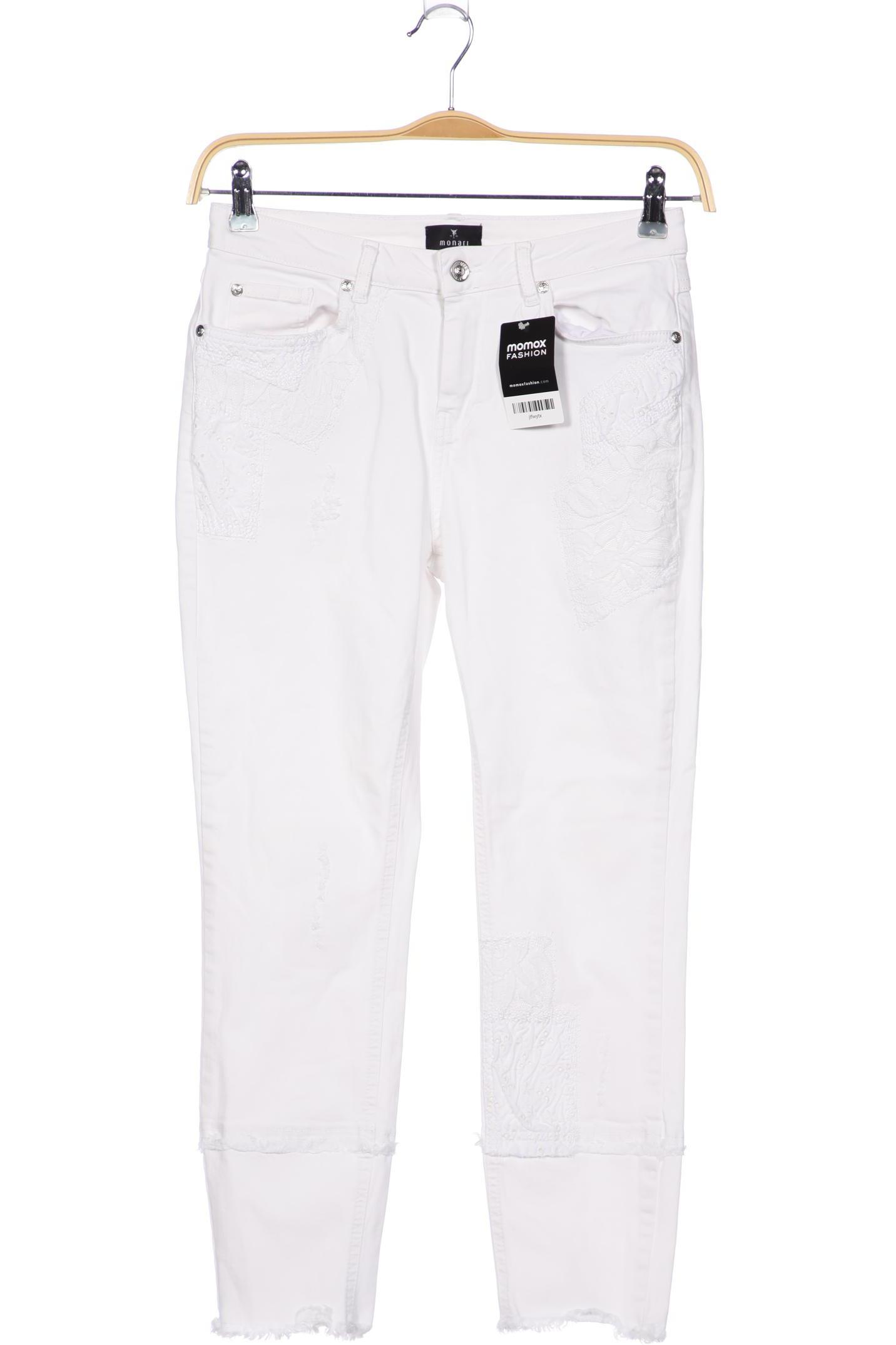 

monari Damen Jeans, weiß