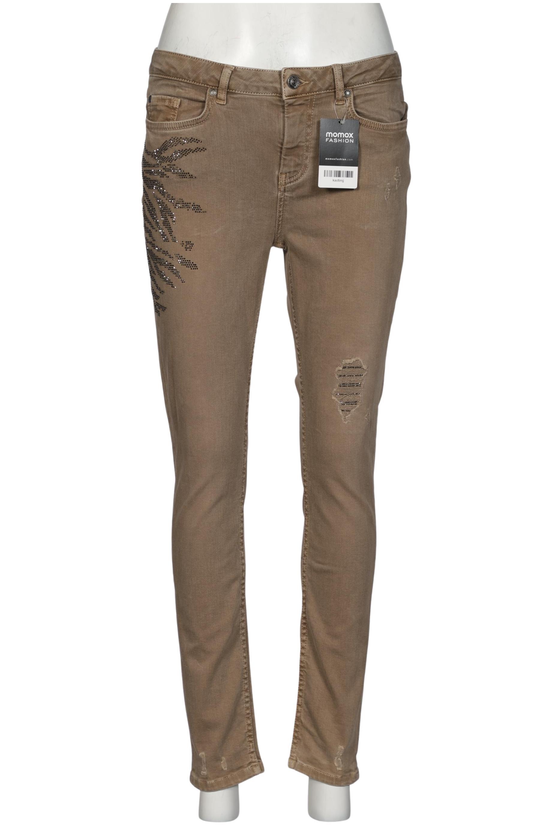 

monari Damen Jeans, braun, Gr. 38