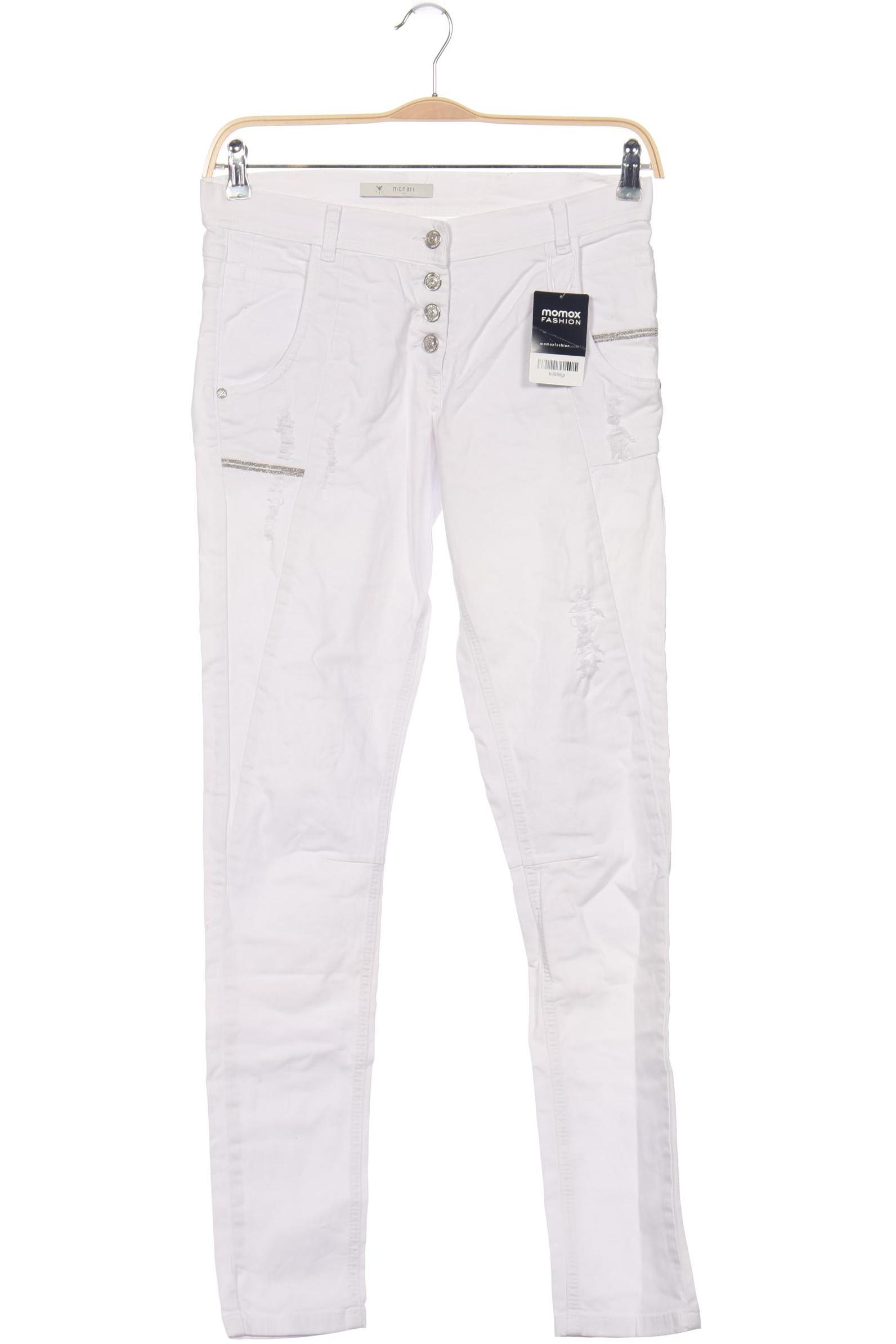 

monari Damen Jeans, weiß, Gr. 38