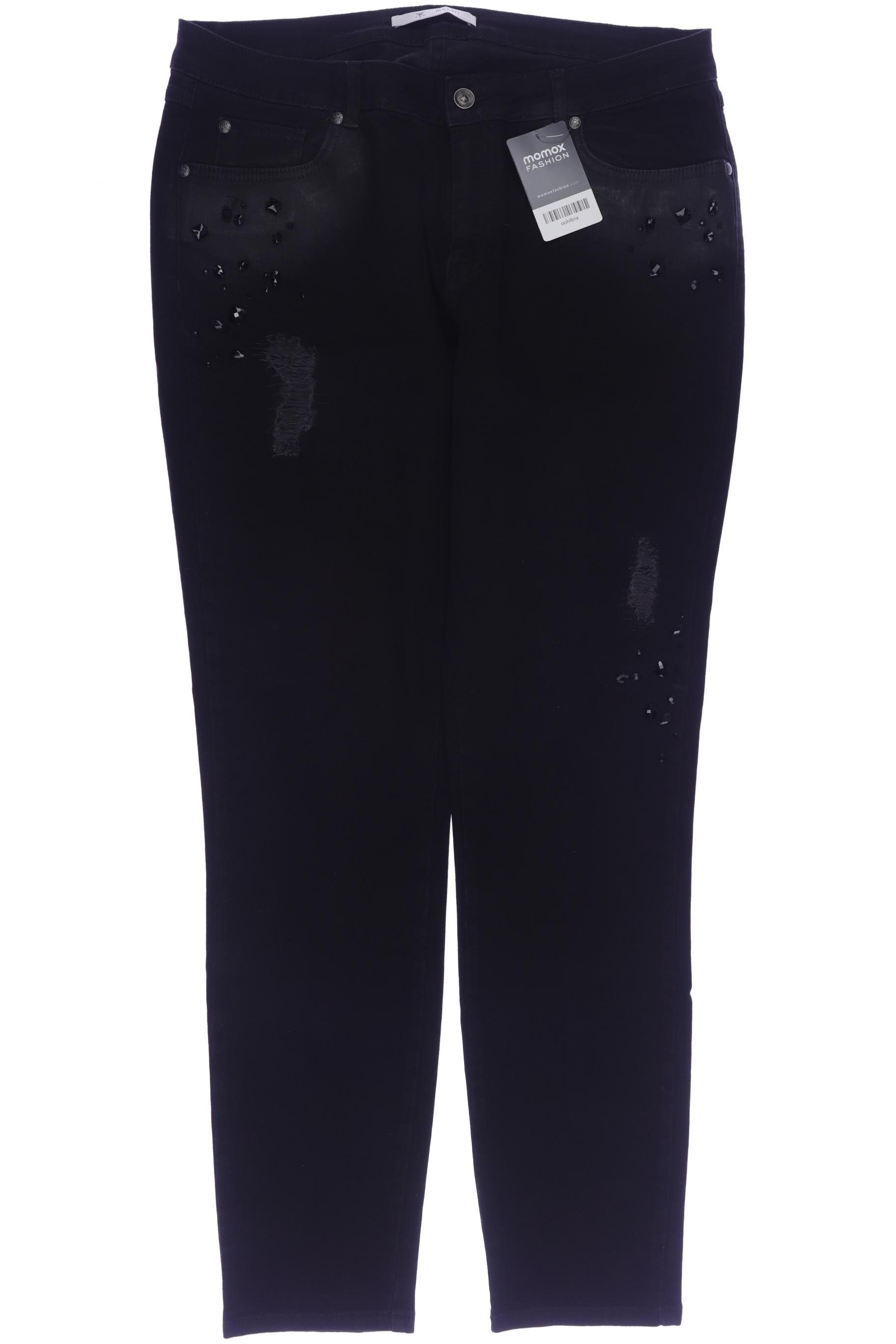 

monari Damen Jeans, schwarz, Gr. 44
