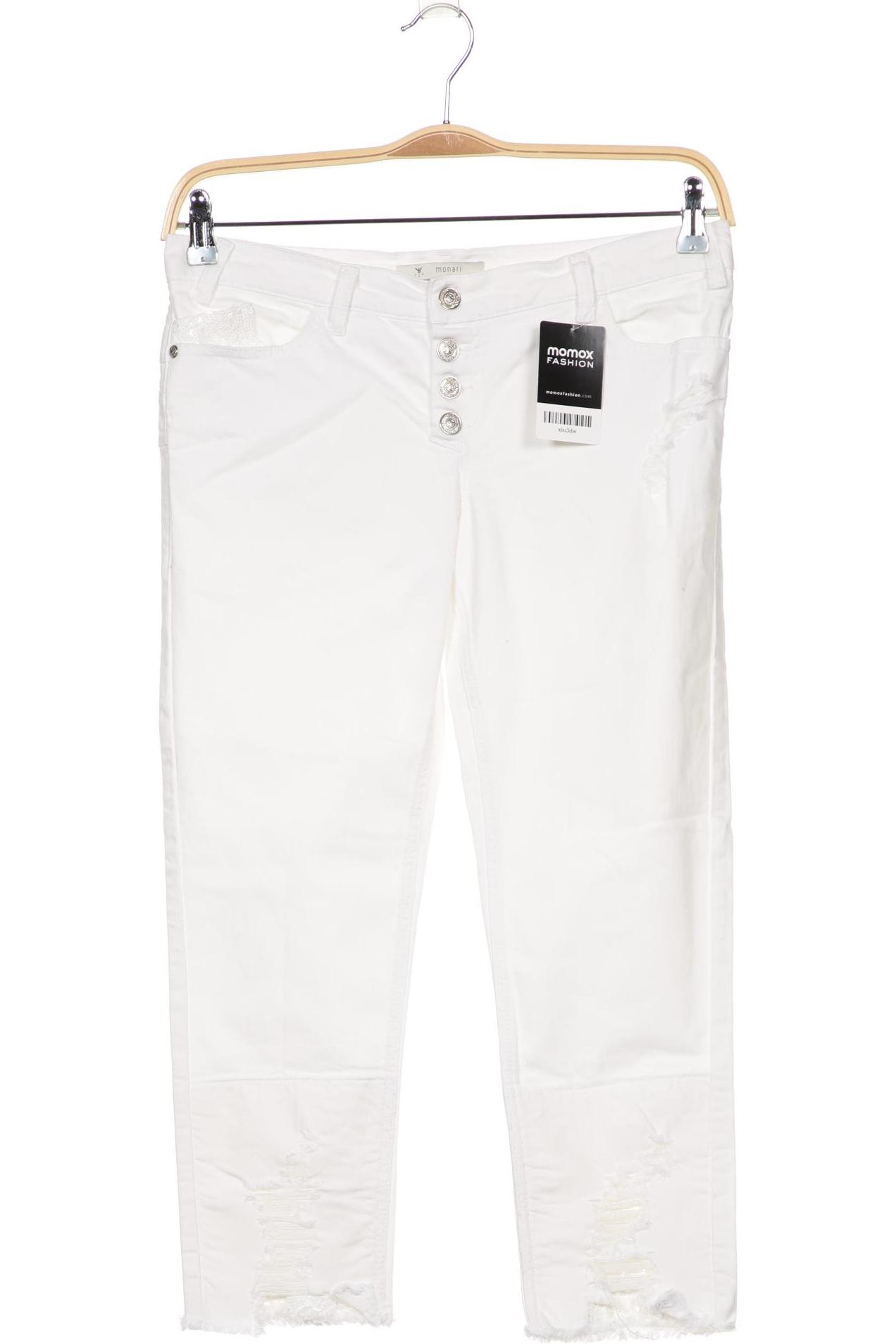 

monari Damen Jeans, weiß, Gr. 38