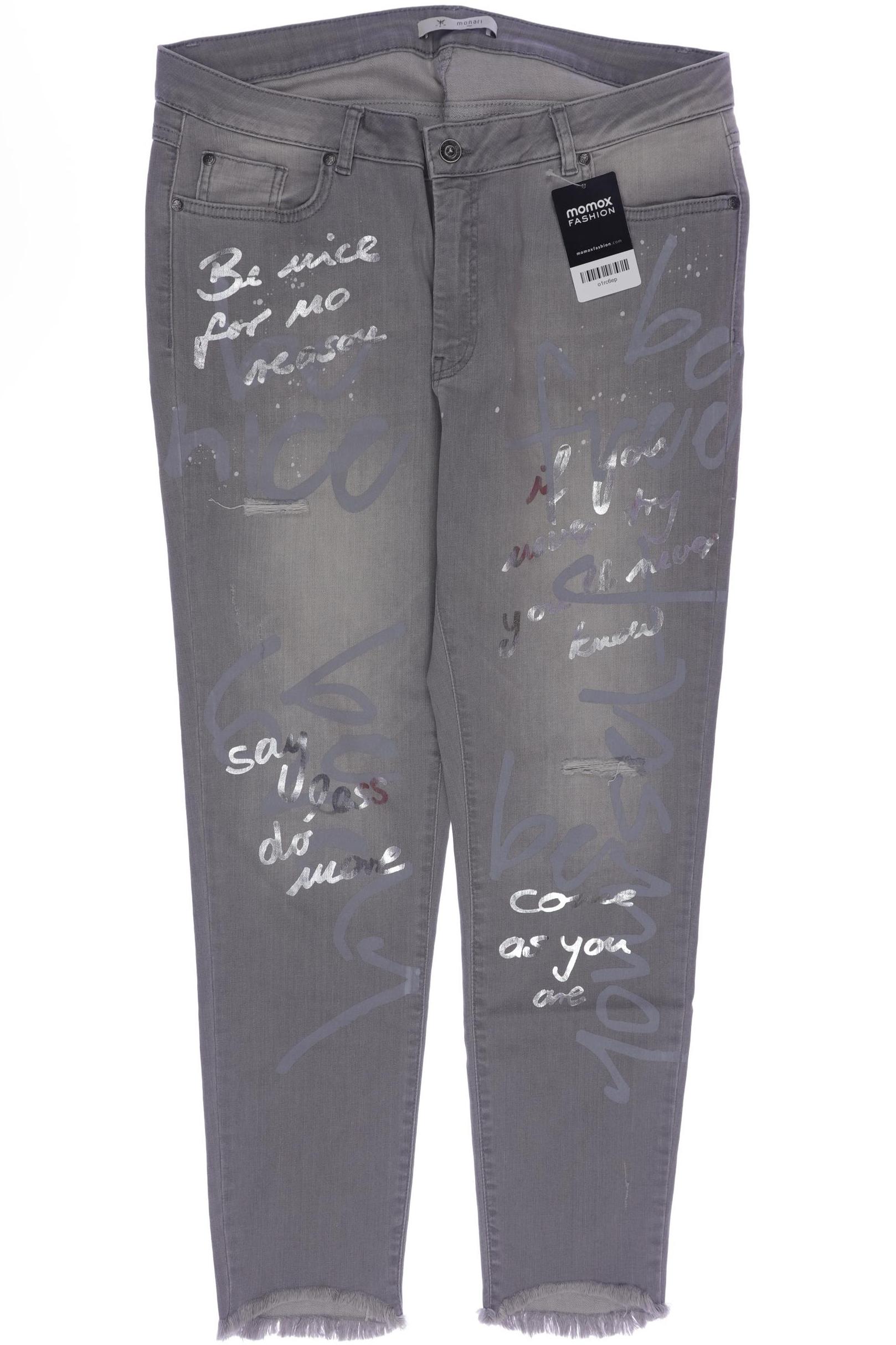 

monari Damen Jeans, grau, Gr. 44