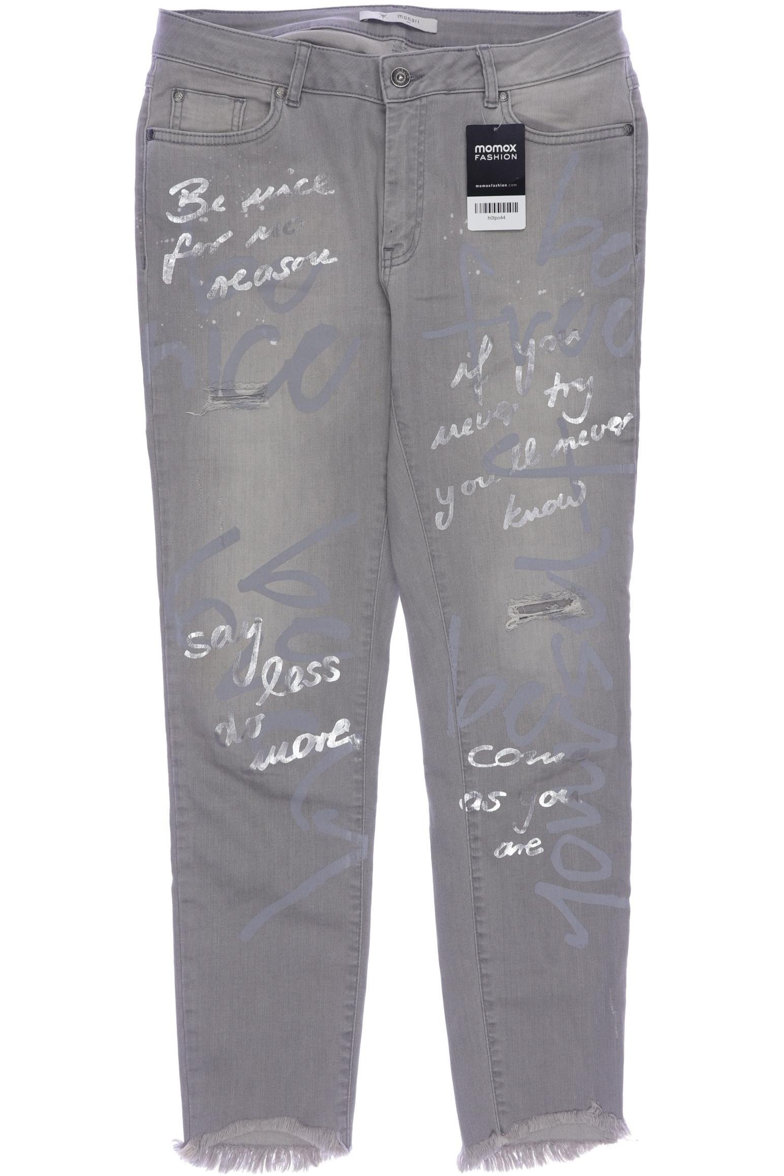 

monari Damen Jeans, grau, Gr. 40