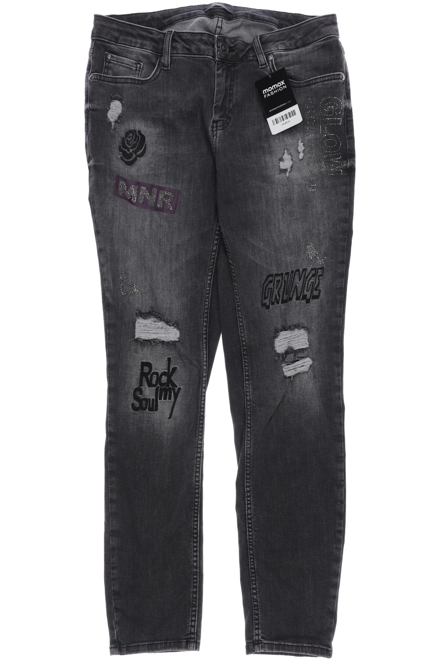 

monari Damen Jeans, grau, Gr. 38