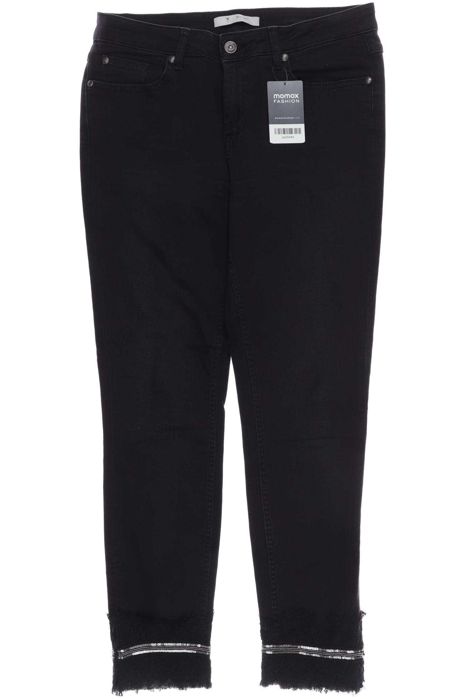 

monari Damen Jeans, schwarz, Gr. 38