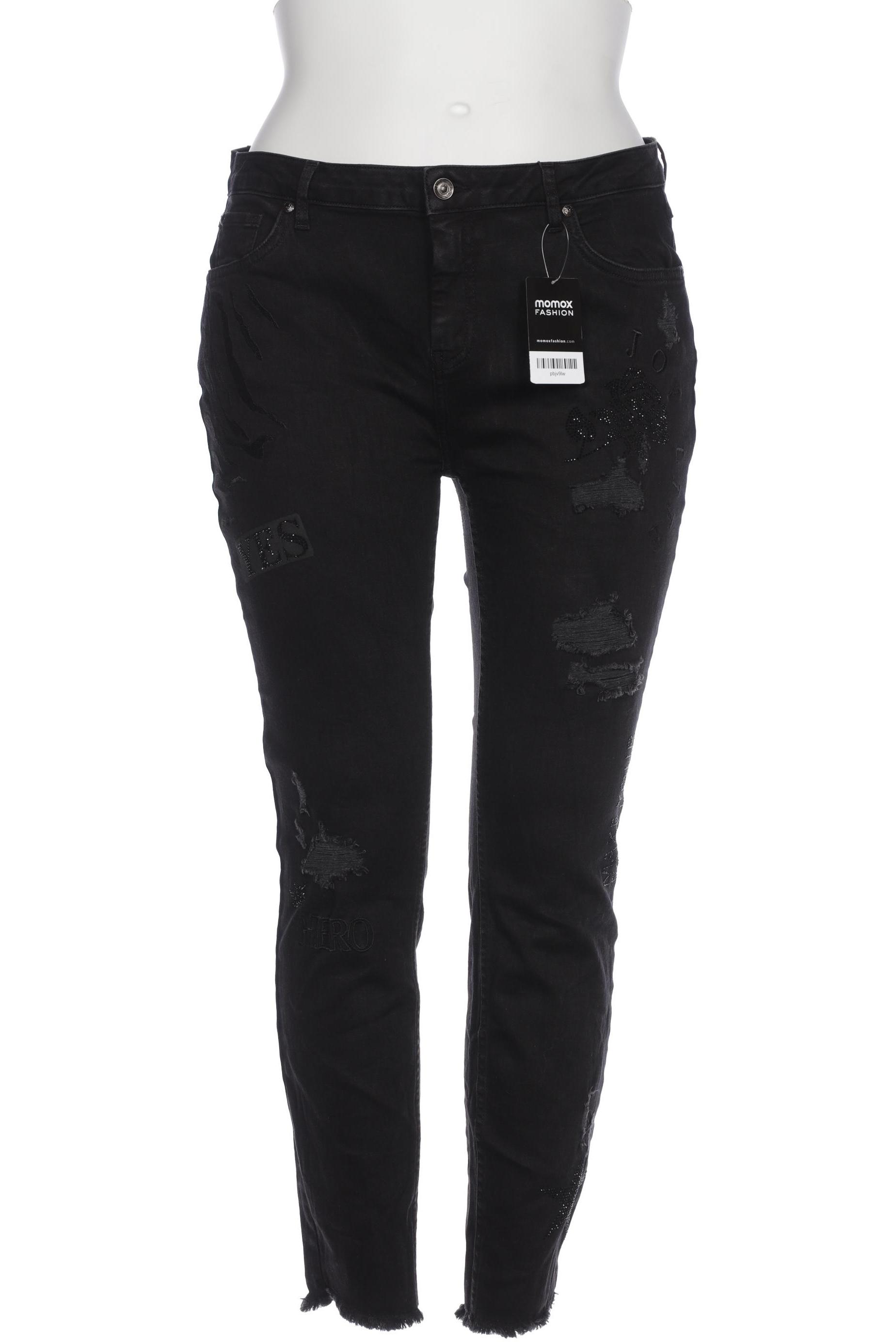 

monari Damen Jeans, schwarz, Gr. 44