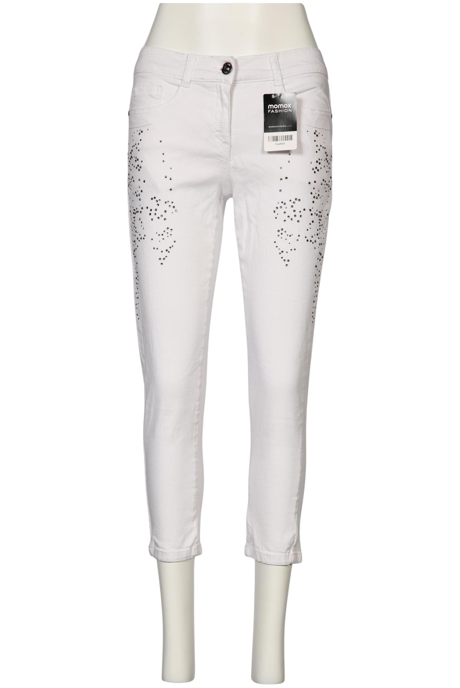 

monari Damen Jeans, weiß, Gr. 38