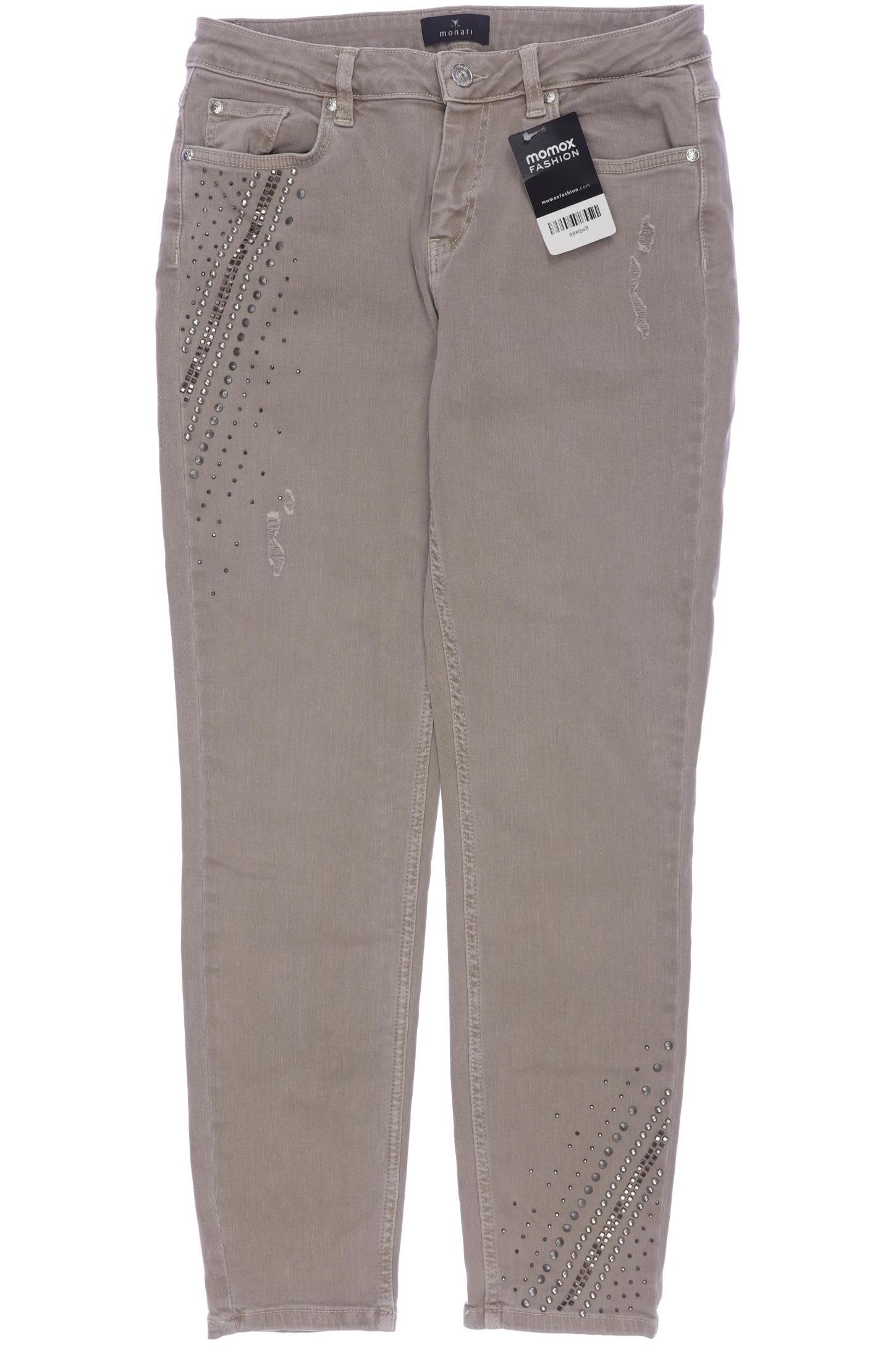 

monari Damen Jeans, beige, Gr. 36