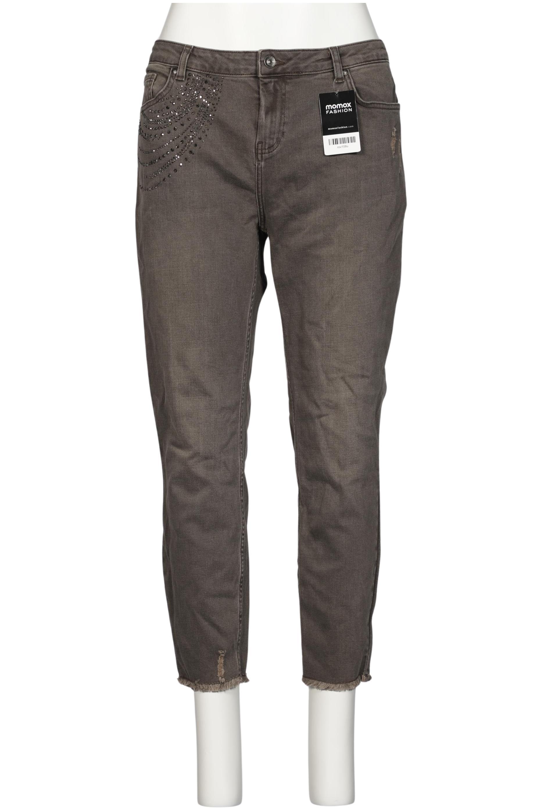 

monari Damen Jeans, braun, Gr. 44