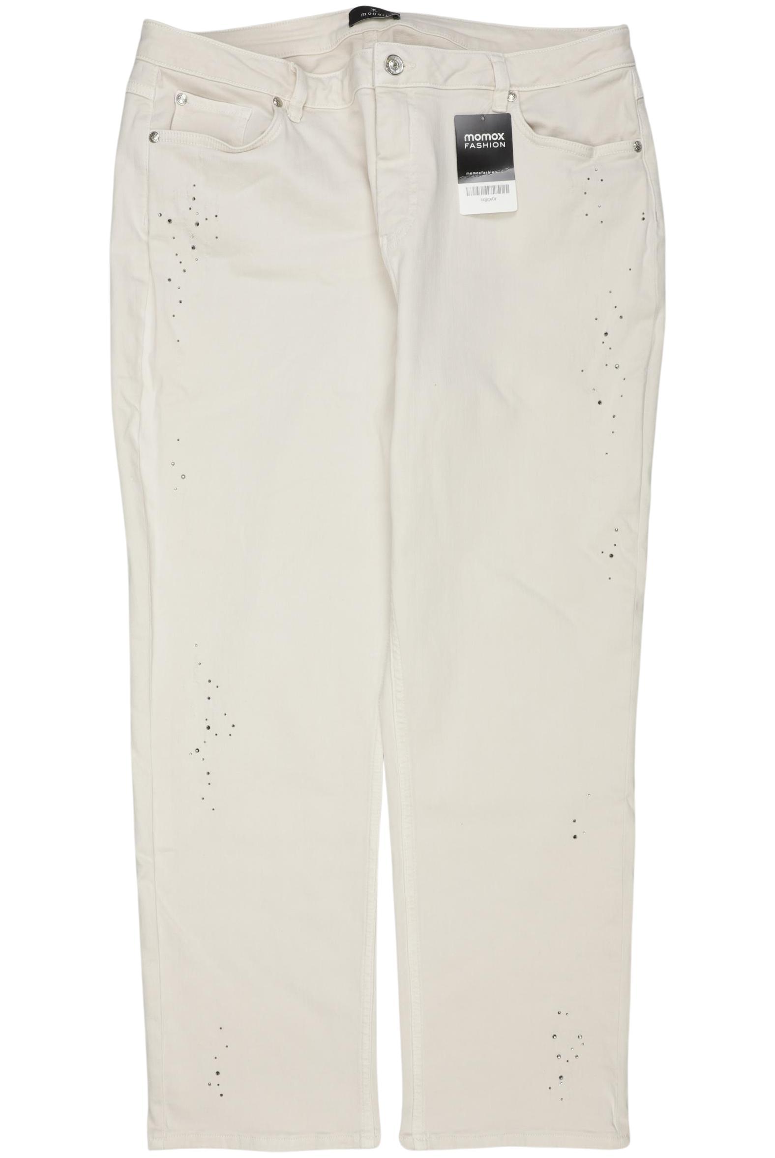 

monari Damen Jeans, cremeweiß, Gr. 46