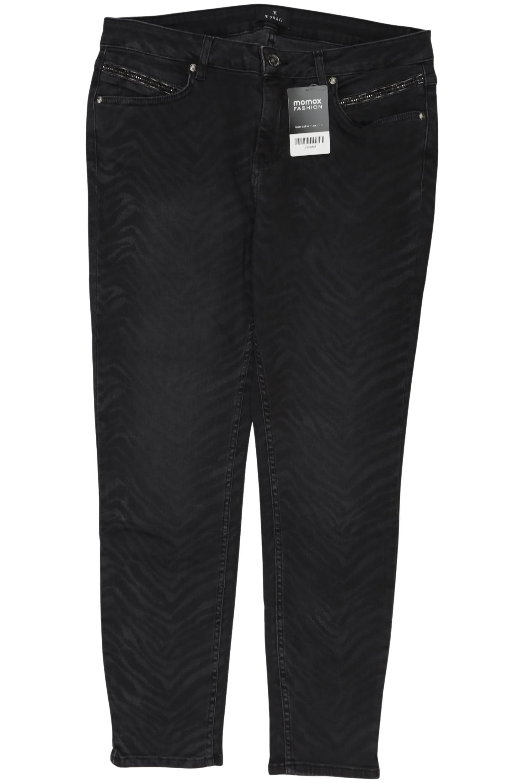 

monari Damen Jeans, schwarz, Gr. 42