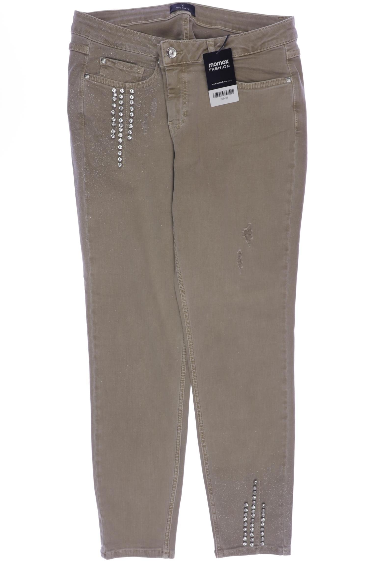 

monari Damen Jeans, beige, Gr. 42