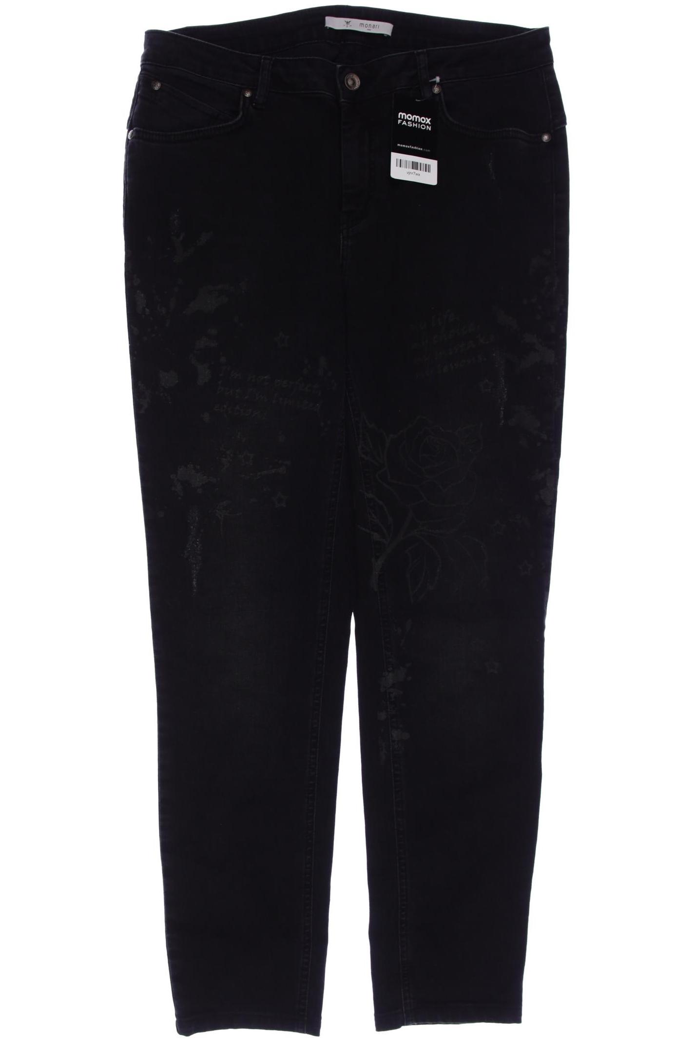 

monari Damen Jeans, schwarz, Gr. 42