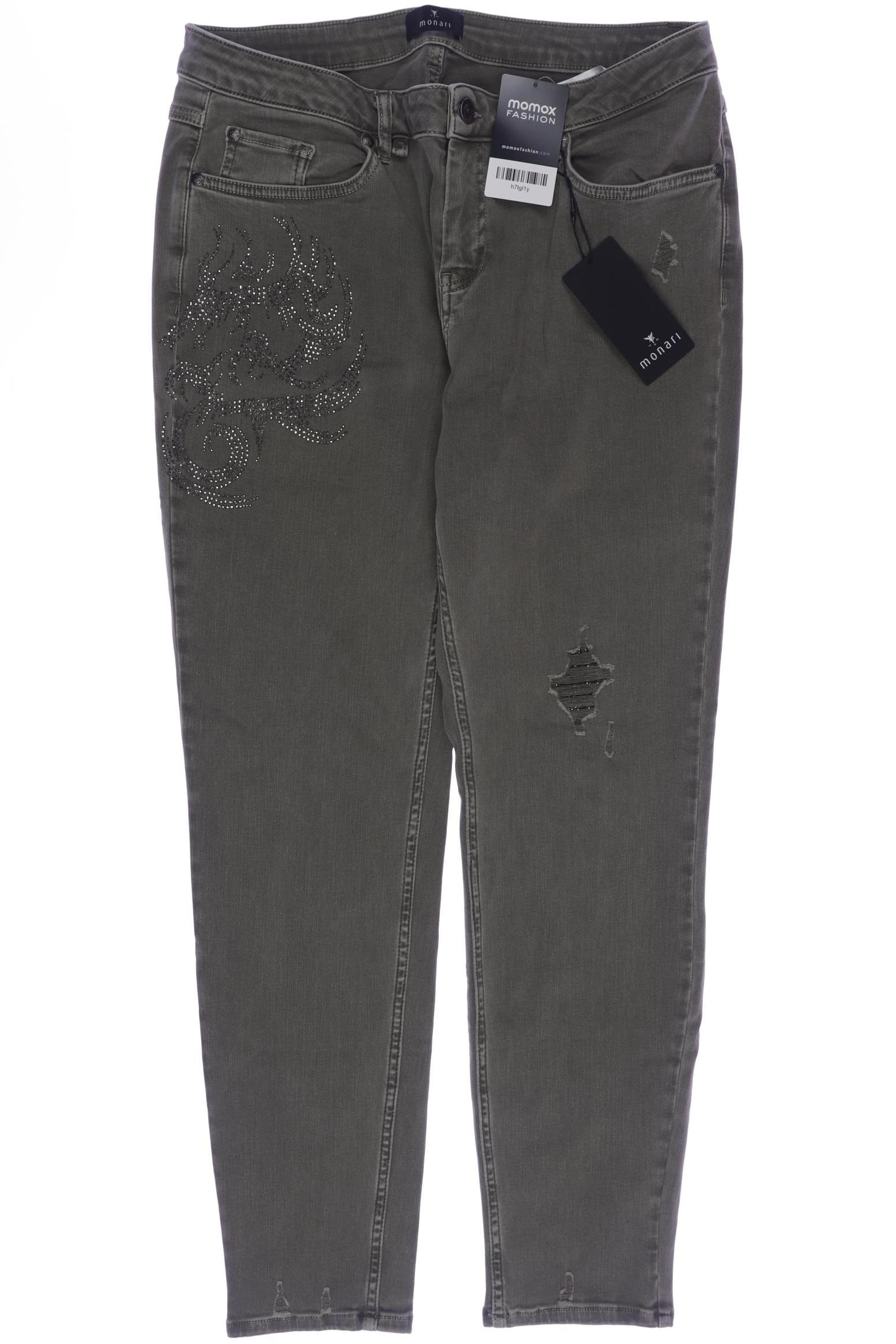 

monari Damen Jeans, grün, Gr. 42