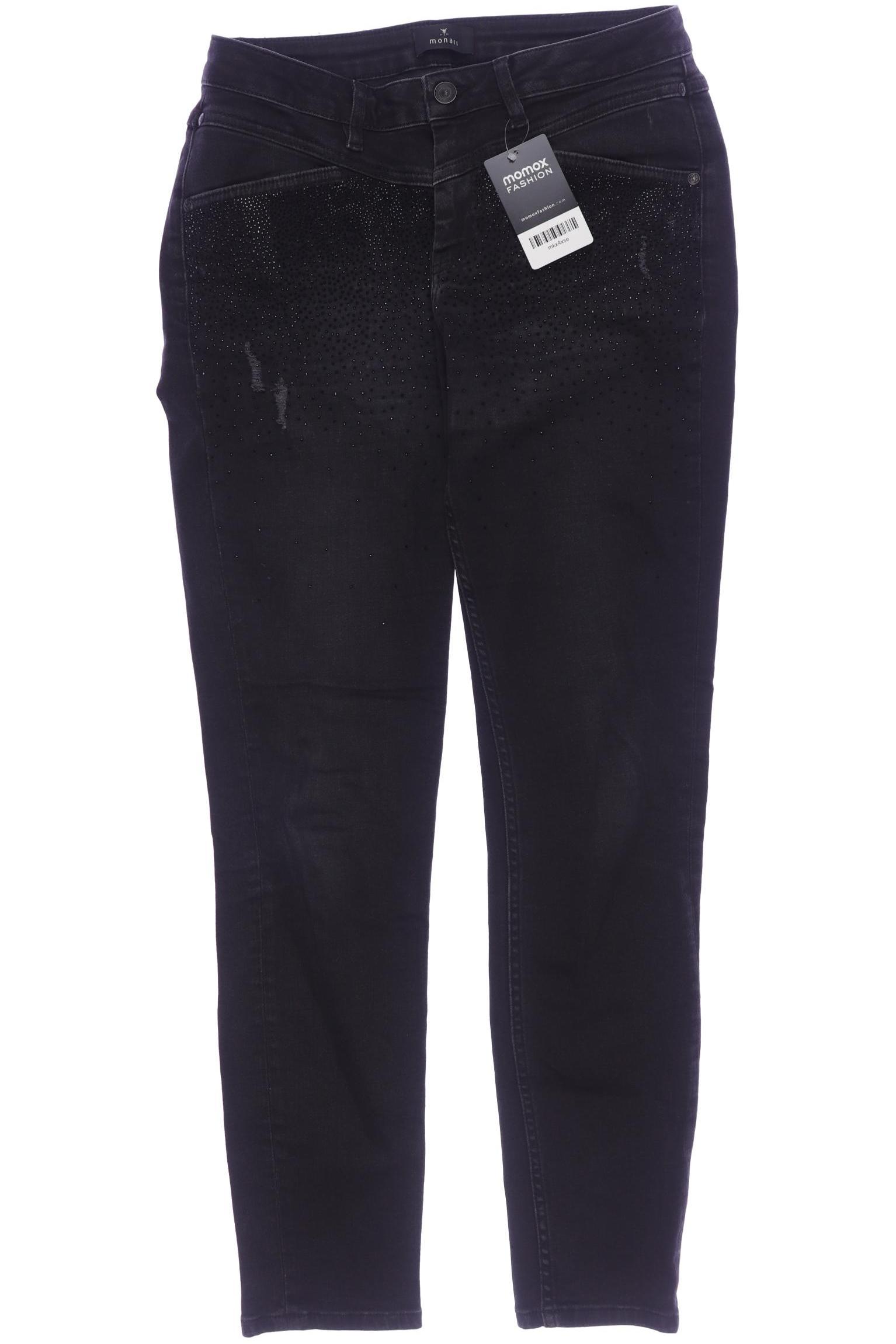 

monari Damen Jeans, schwarz, Gr. 38