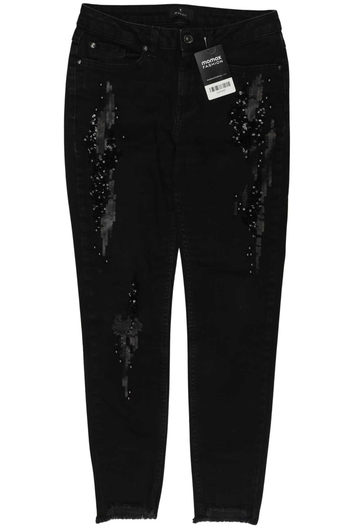 

monari Damen Jeans, schwarz, Gr. 34