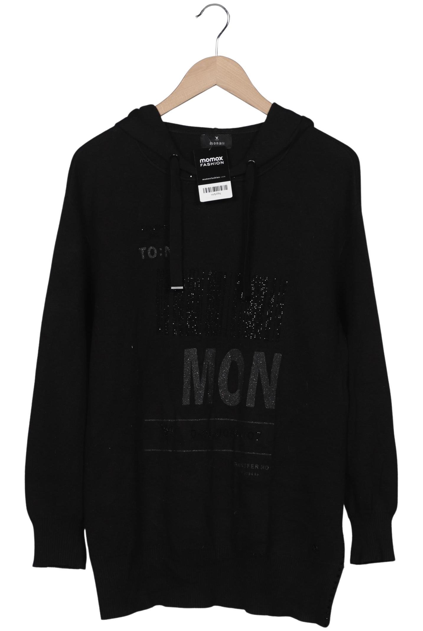 

monari Damen Kapuzenpullover, schwarz, Gr. 38