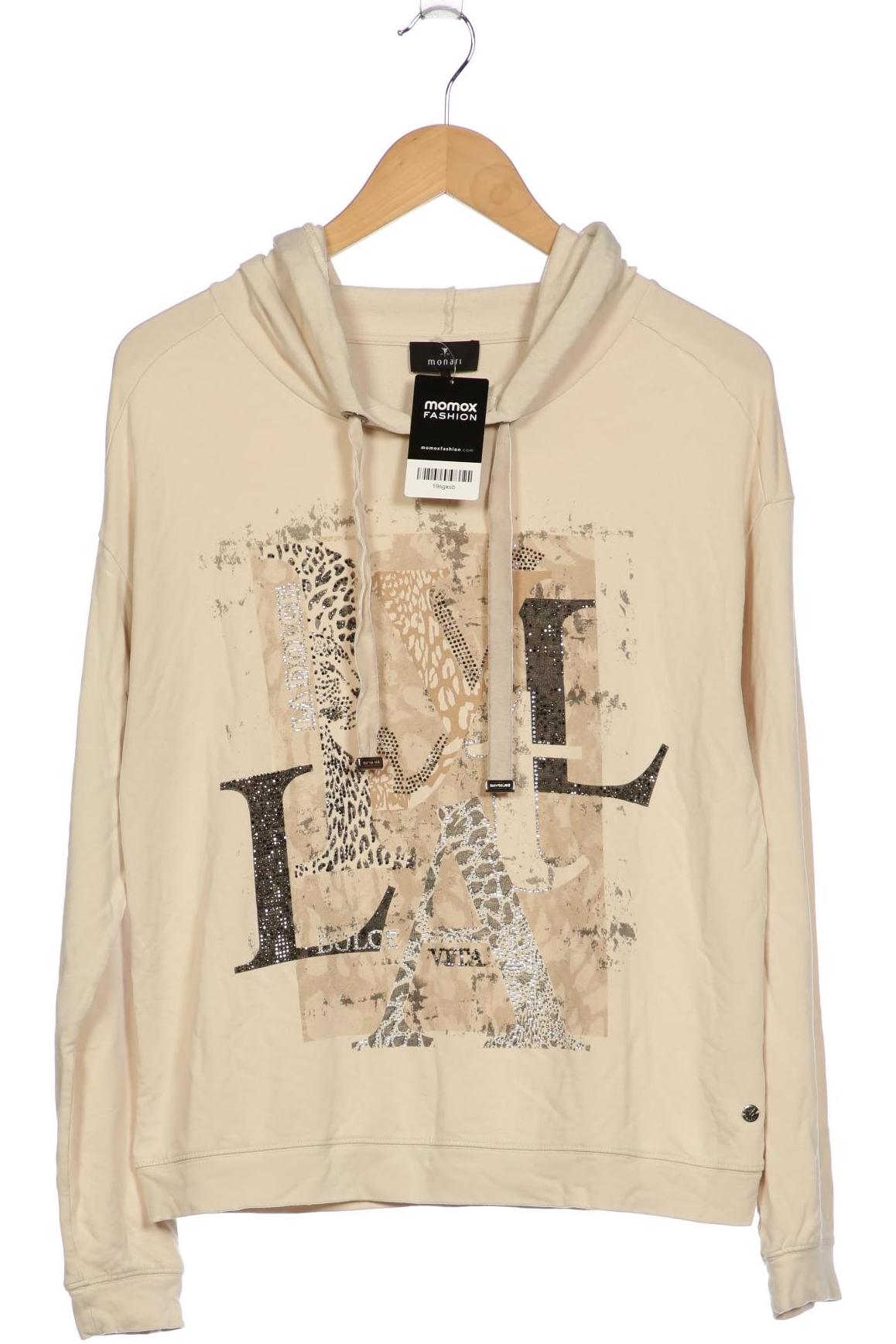 

monari Damen Kapuzenpullover, beige, Gr. 38