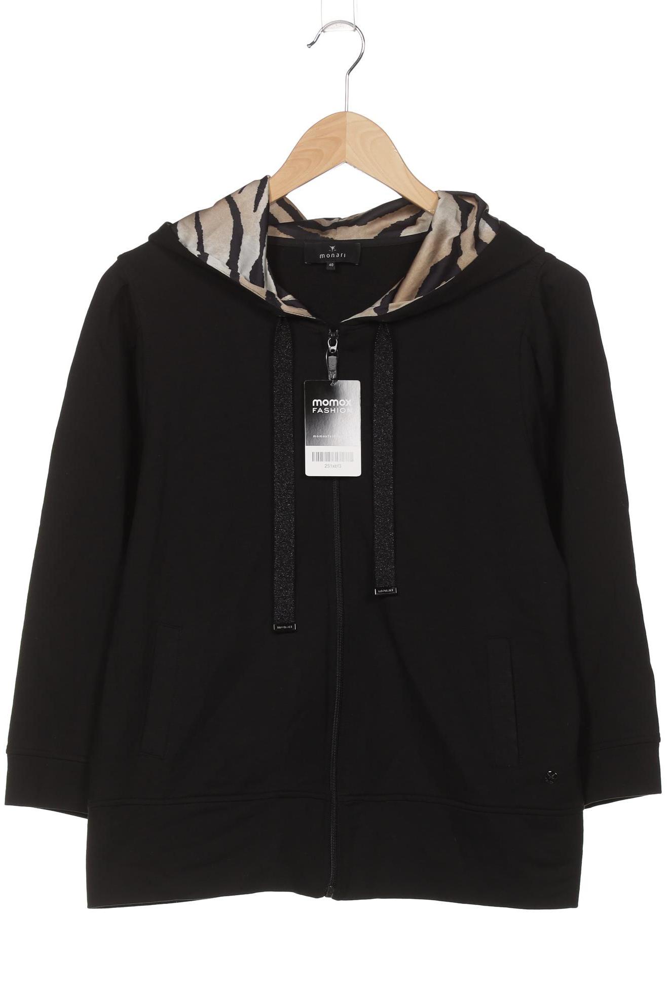 

monari Damen Kapuzenpullover, schwarz, Gr. 40