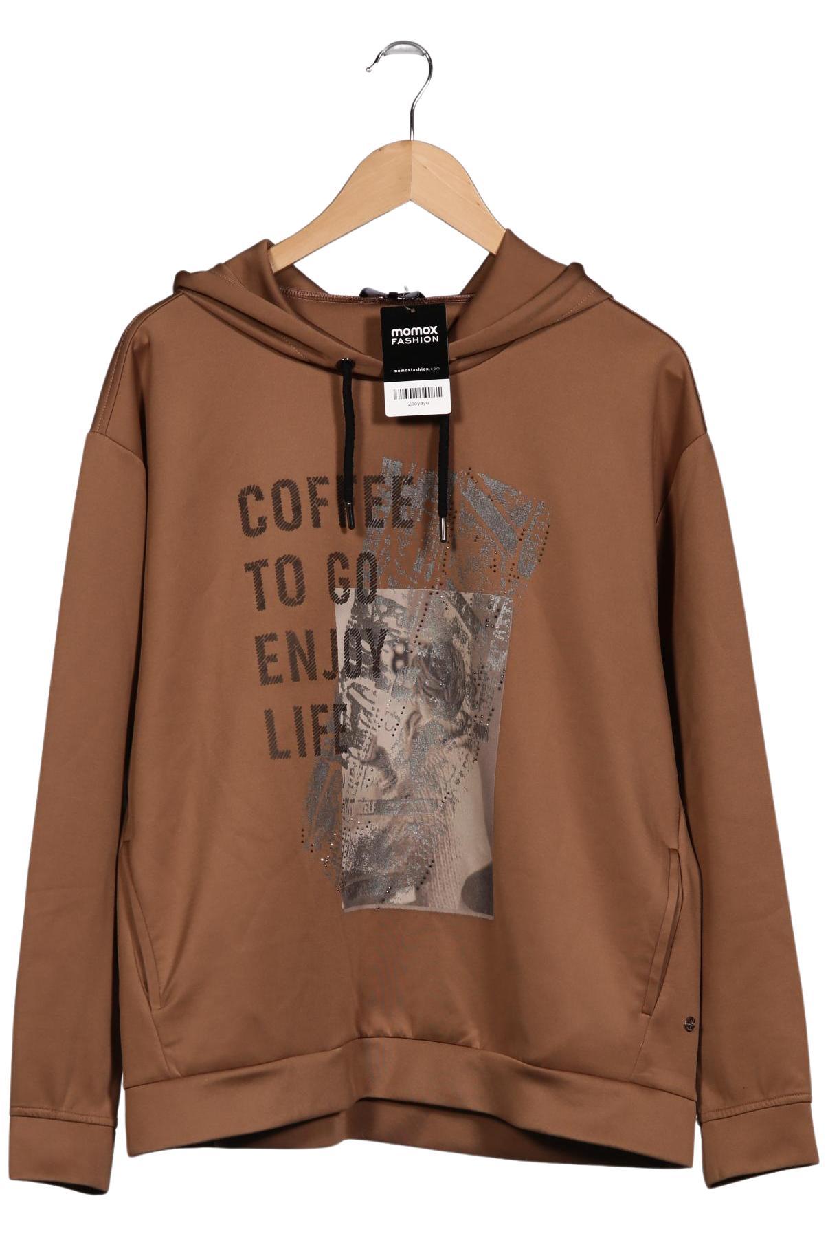 

monari Damen Kapuzenpullover, braun, Gr. 42