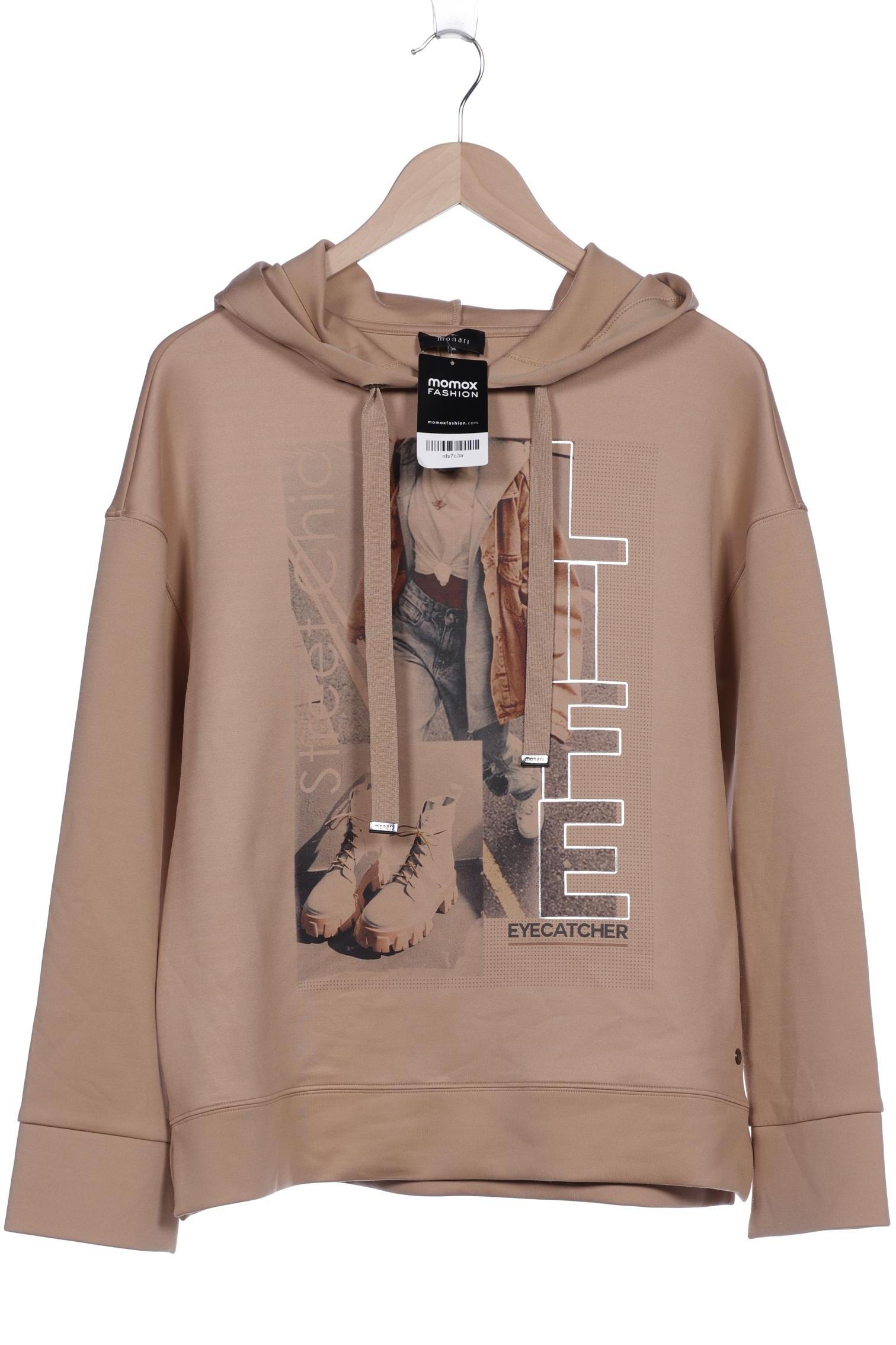 

monari Damen Kapuzenpullover, beige, Gr. 38