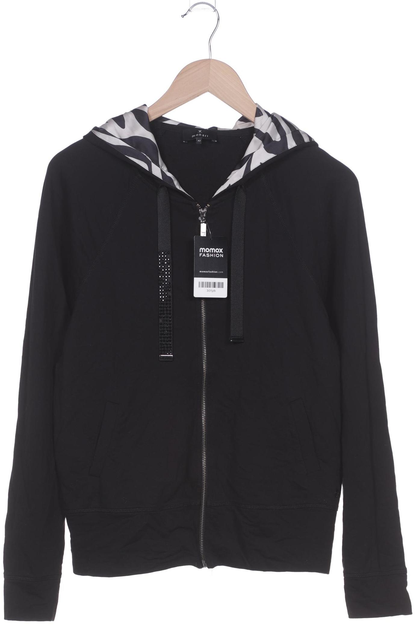 

monari Damen Kapuzenpullover, schwarz, Gr. 42