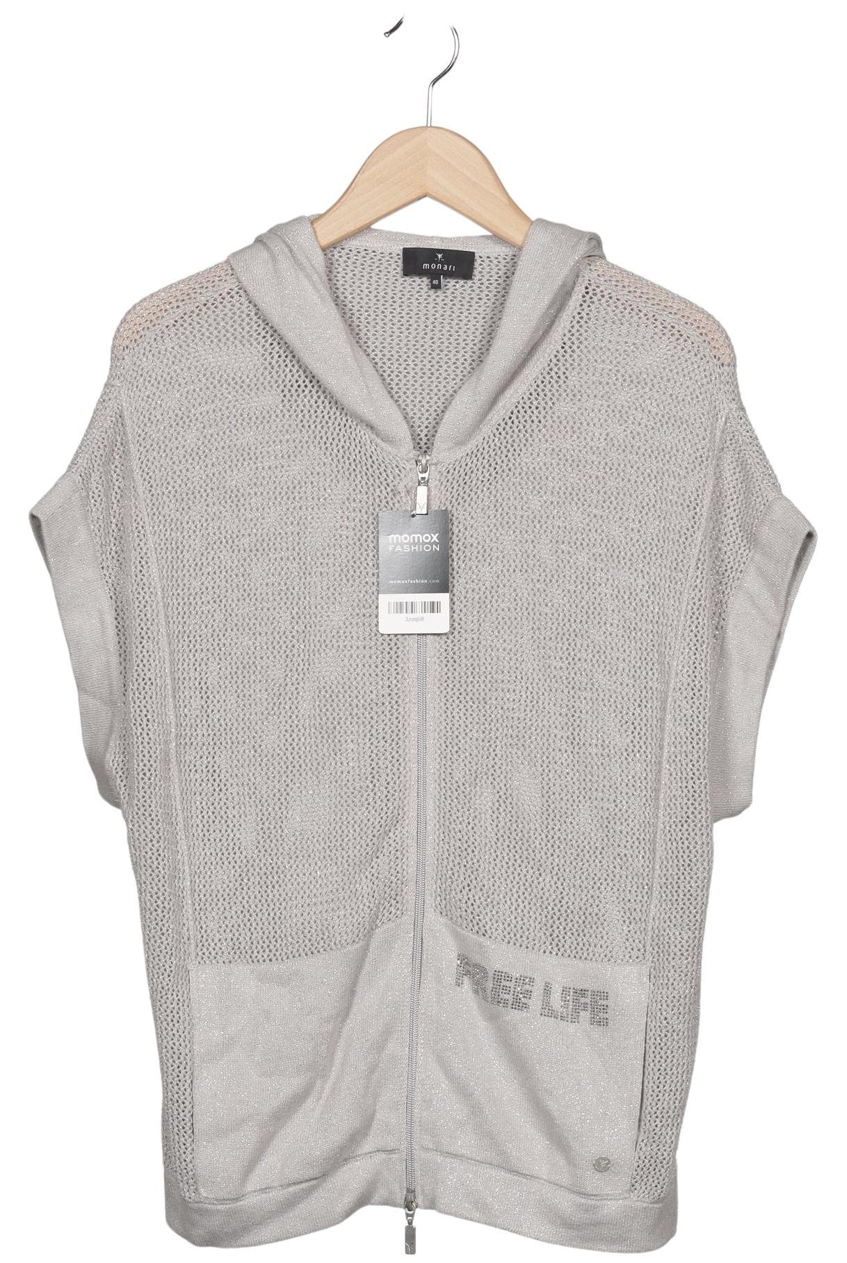 

monari Damen Kapuzenpullover, grau, Gr. 40