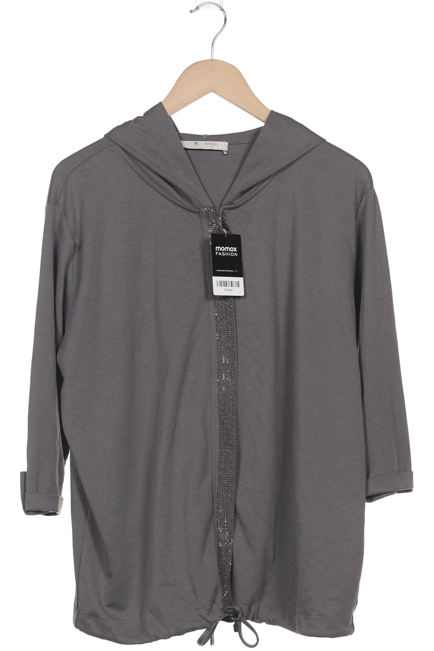 

monari Damen Kapuzenpullover, grau, Gr. 44